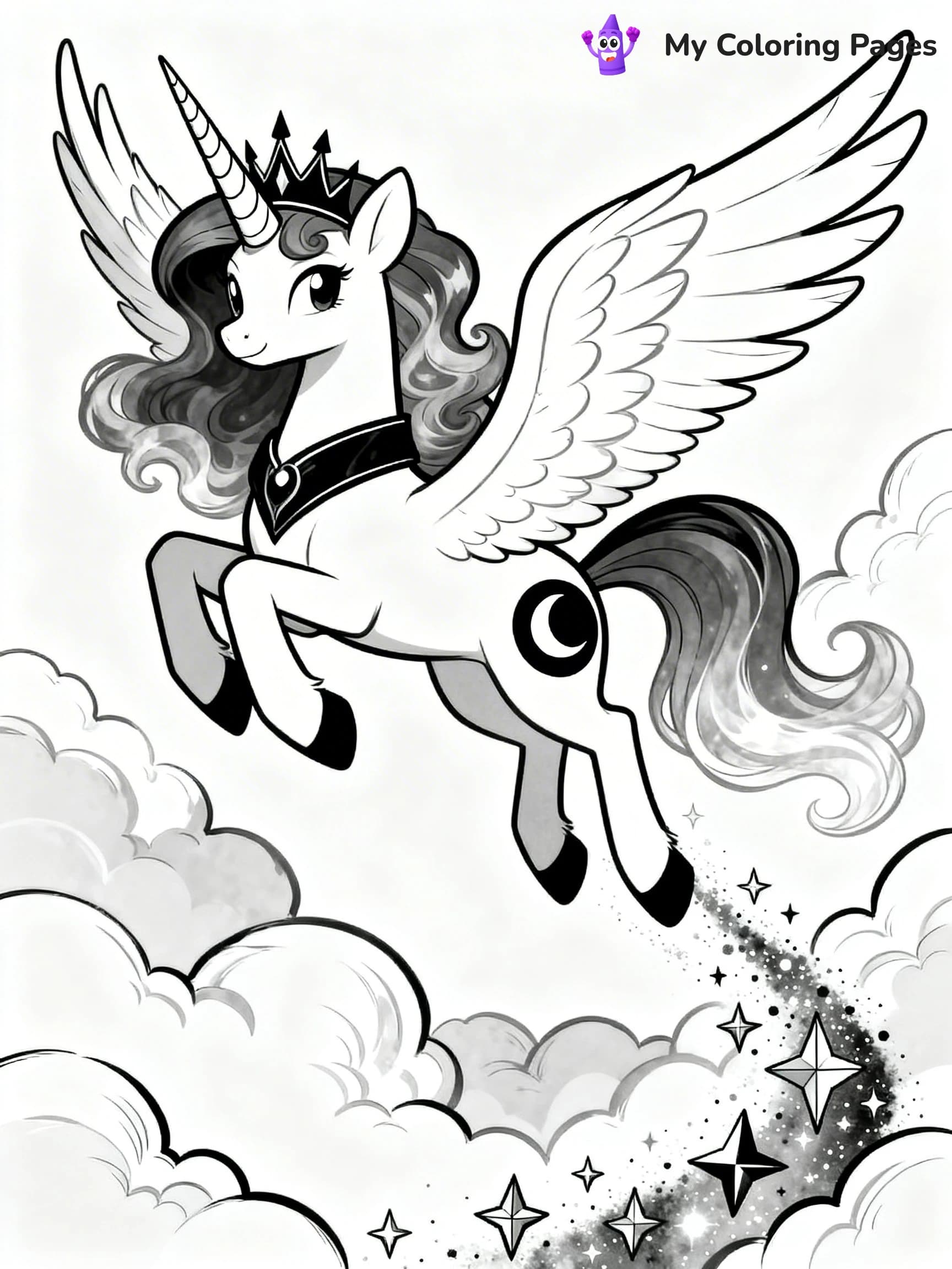 Princess Luna Coloring Pages - 16