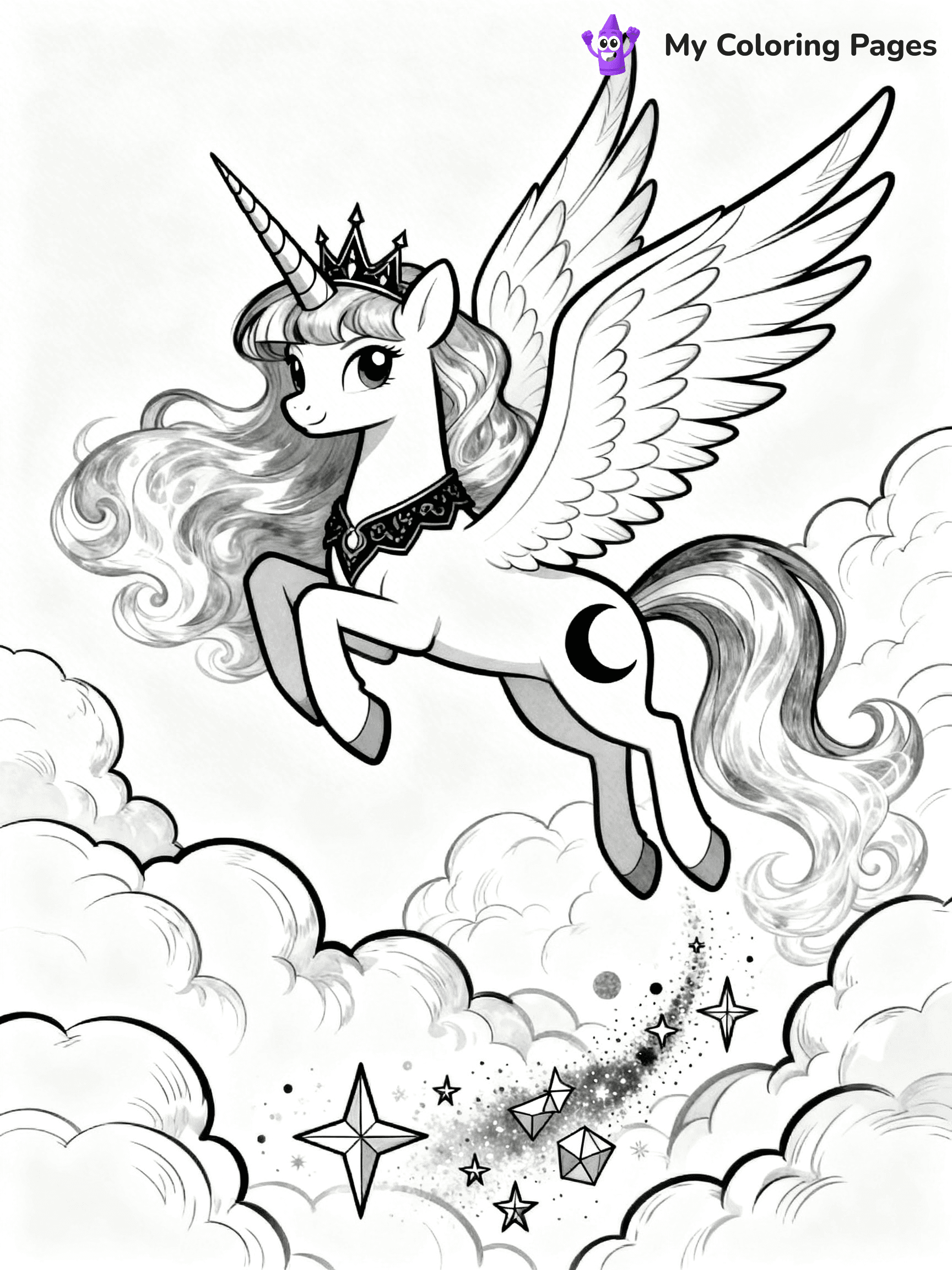Princess Luna Coloring Pages - 15