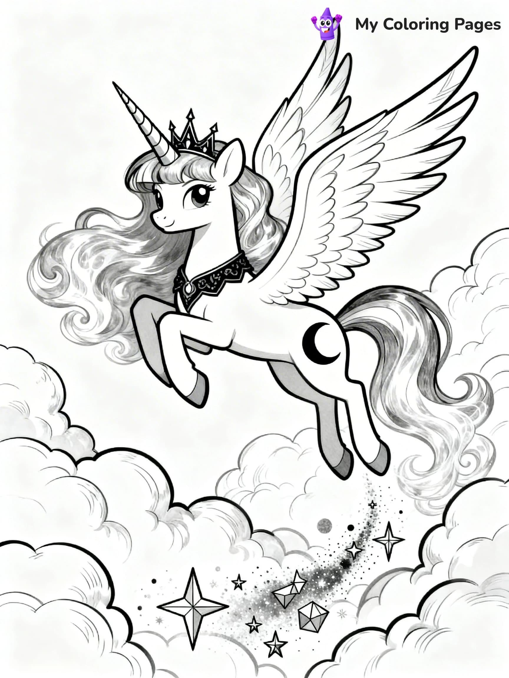 Princess Luna Coloring Pages - 15
