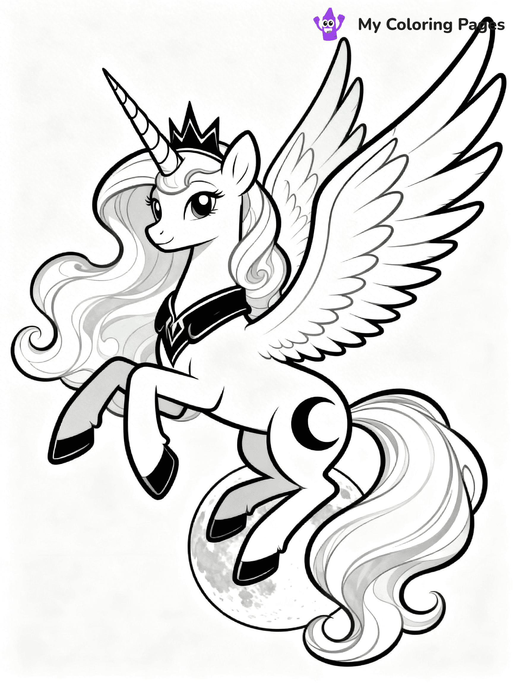 Princess Luna Coloring Pages - 12