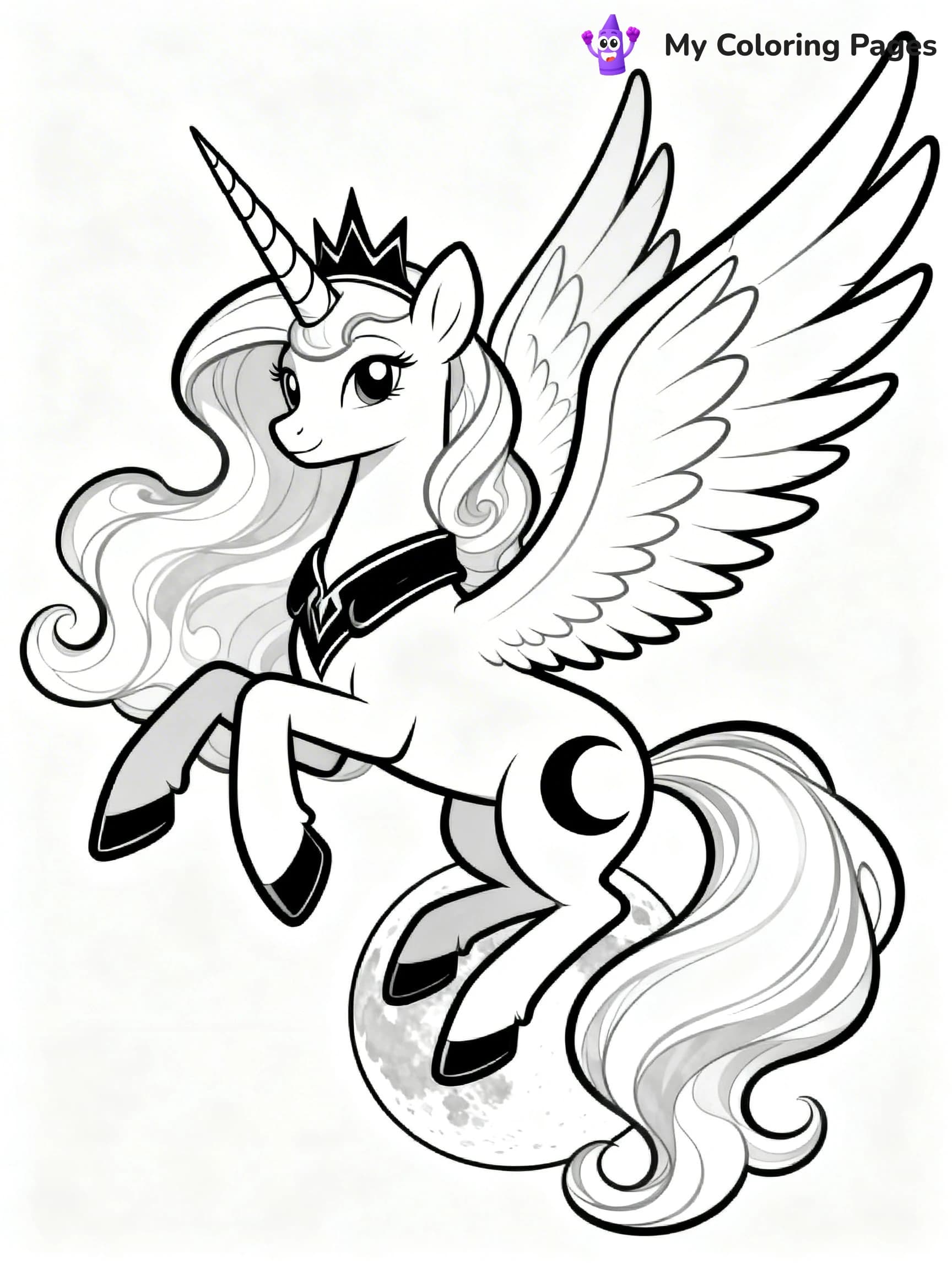 Princess Luna Coloring Pages - 12