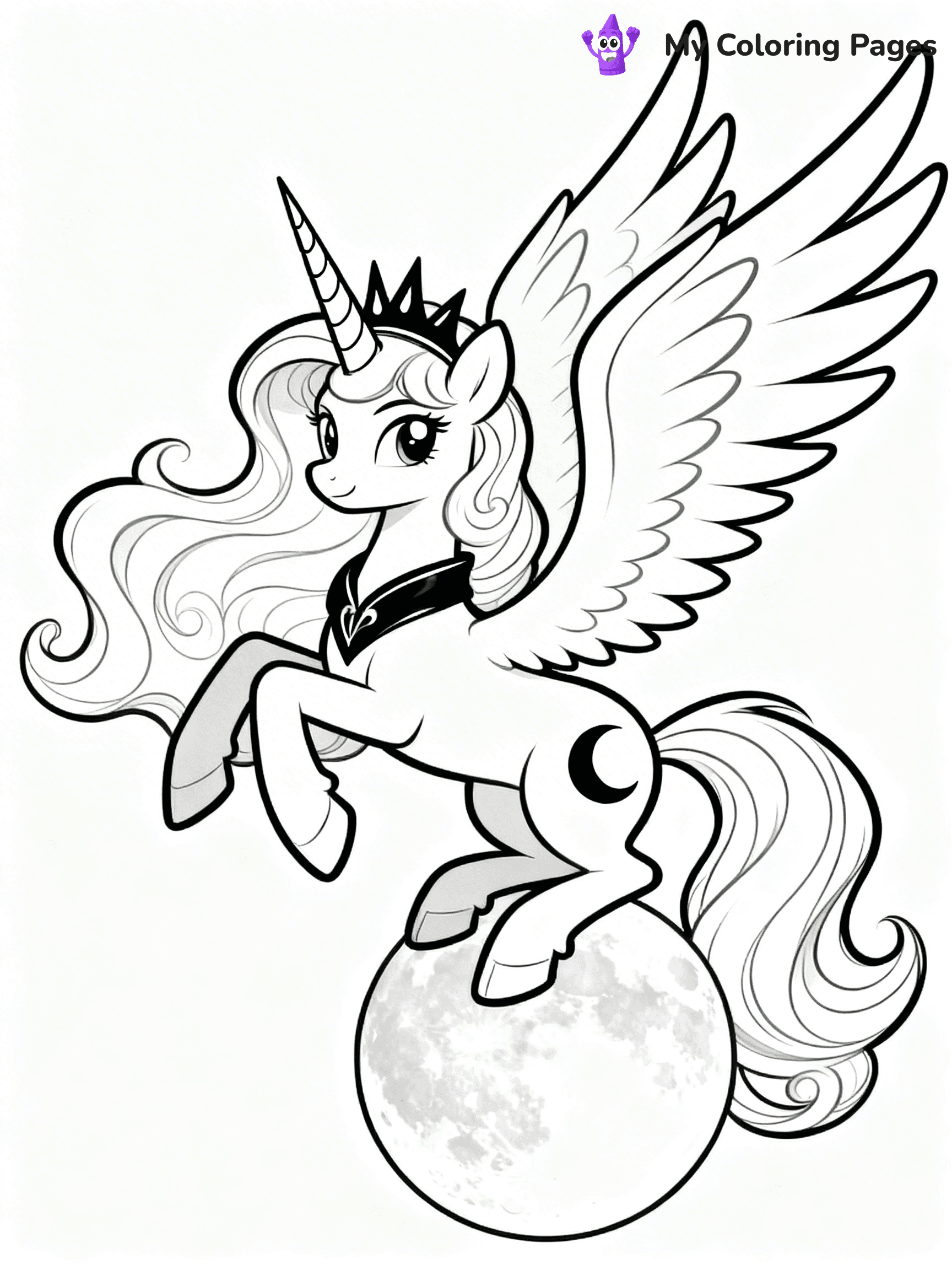 Princess Luna Coloring Pages - 11