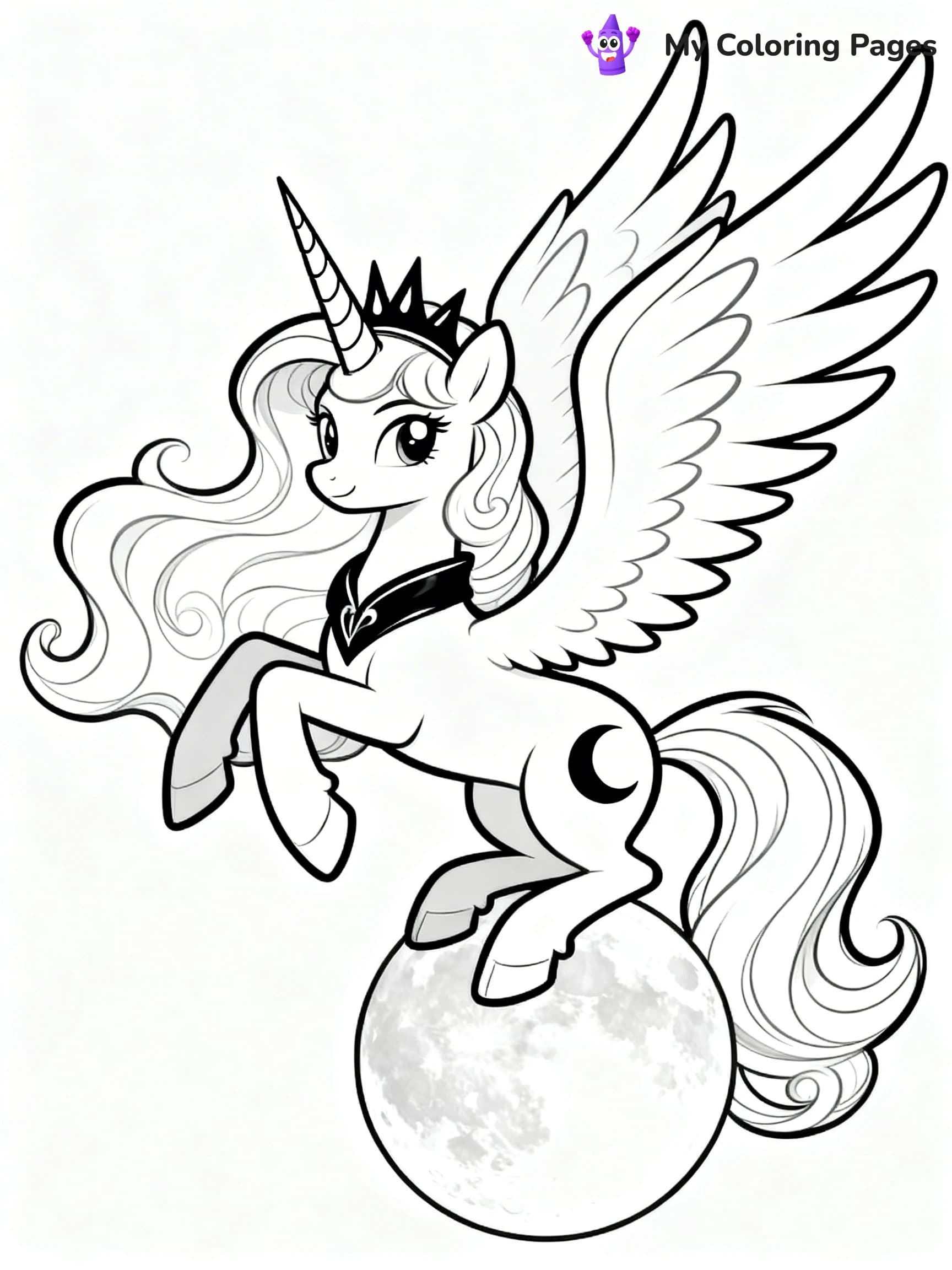 Princess Luna Coloring Pages - 11