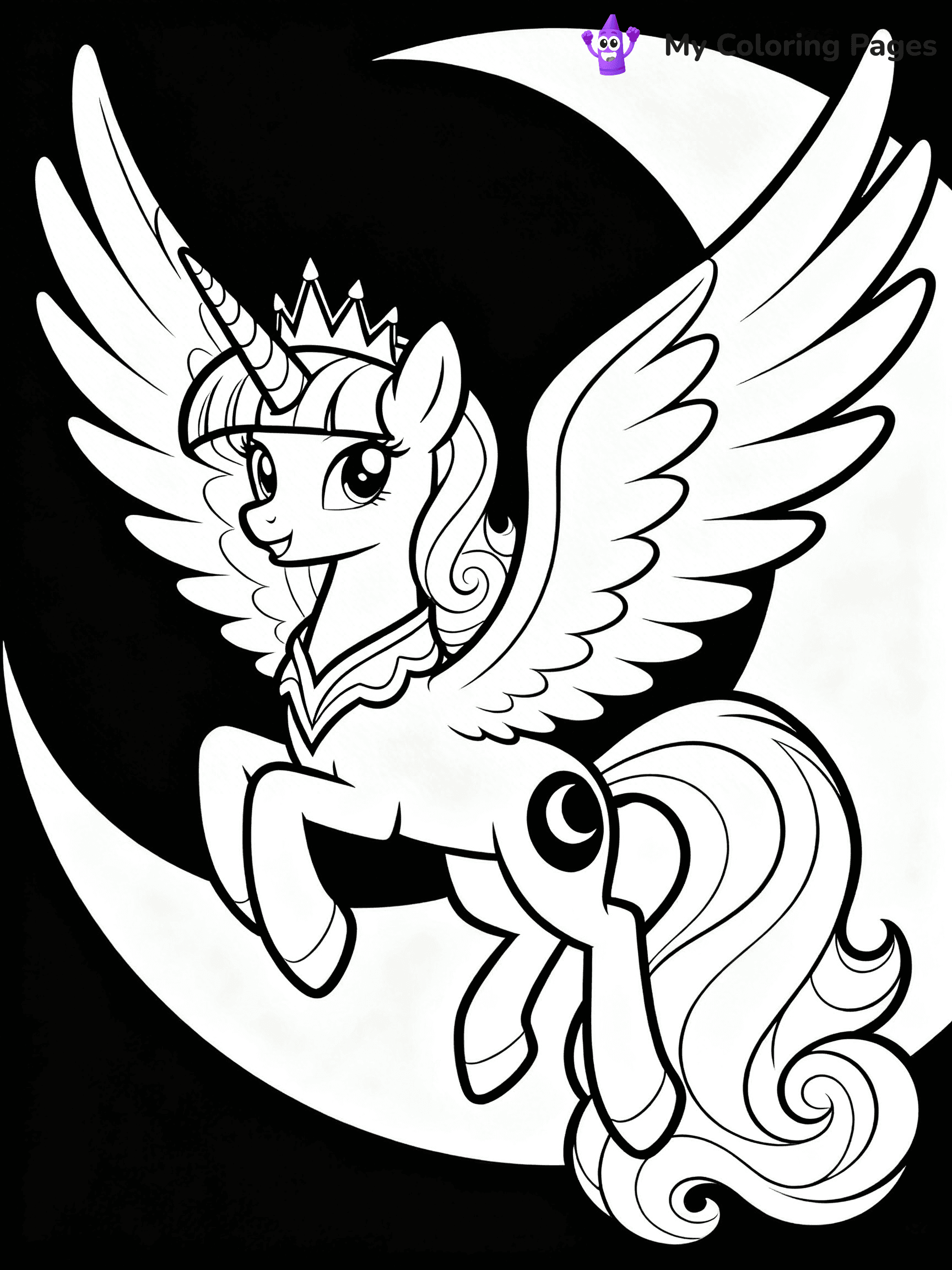 Princess Luna Coloring Pages - 9