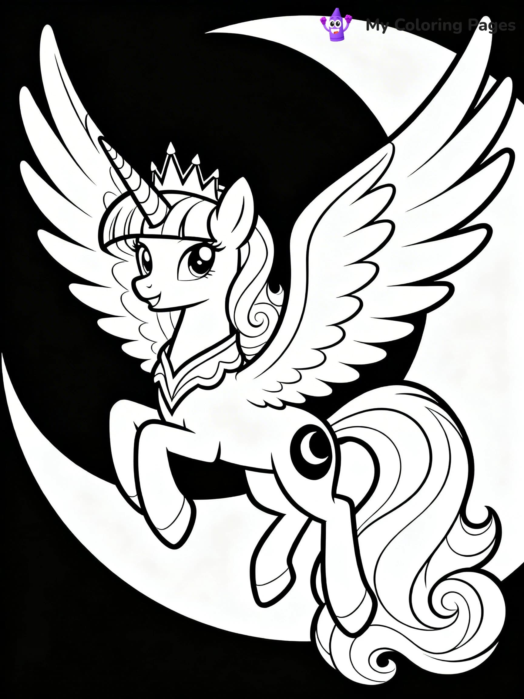 Princess Luna Coloring Pages - 9