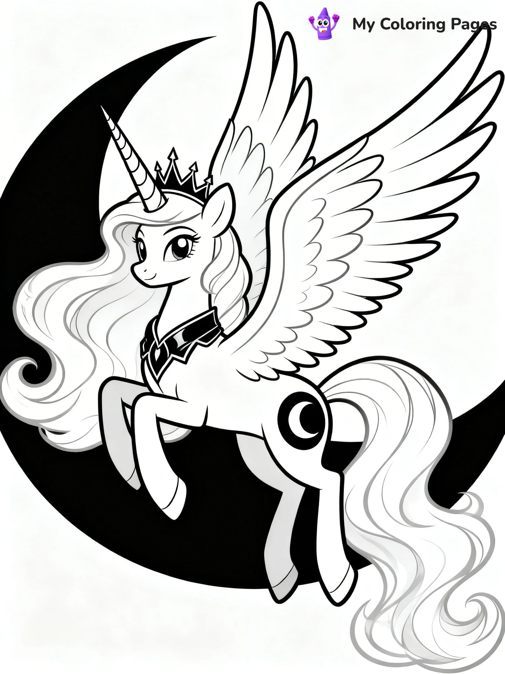 Princess Luna Coloring Pages - 8