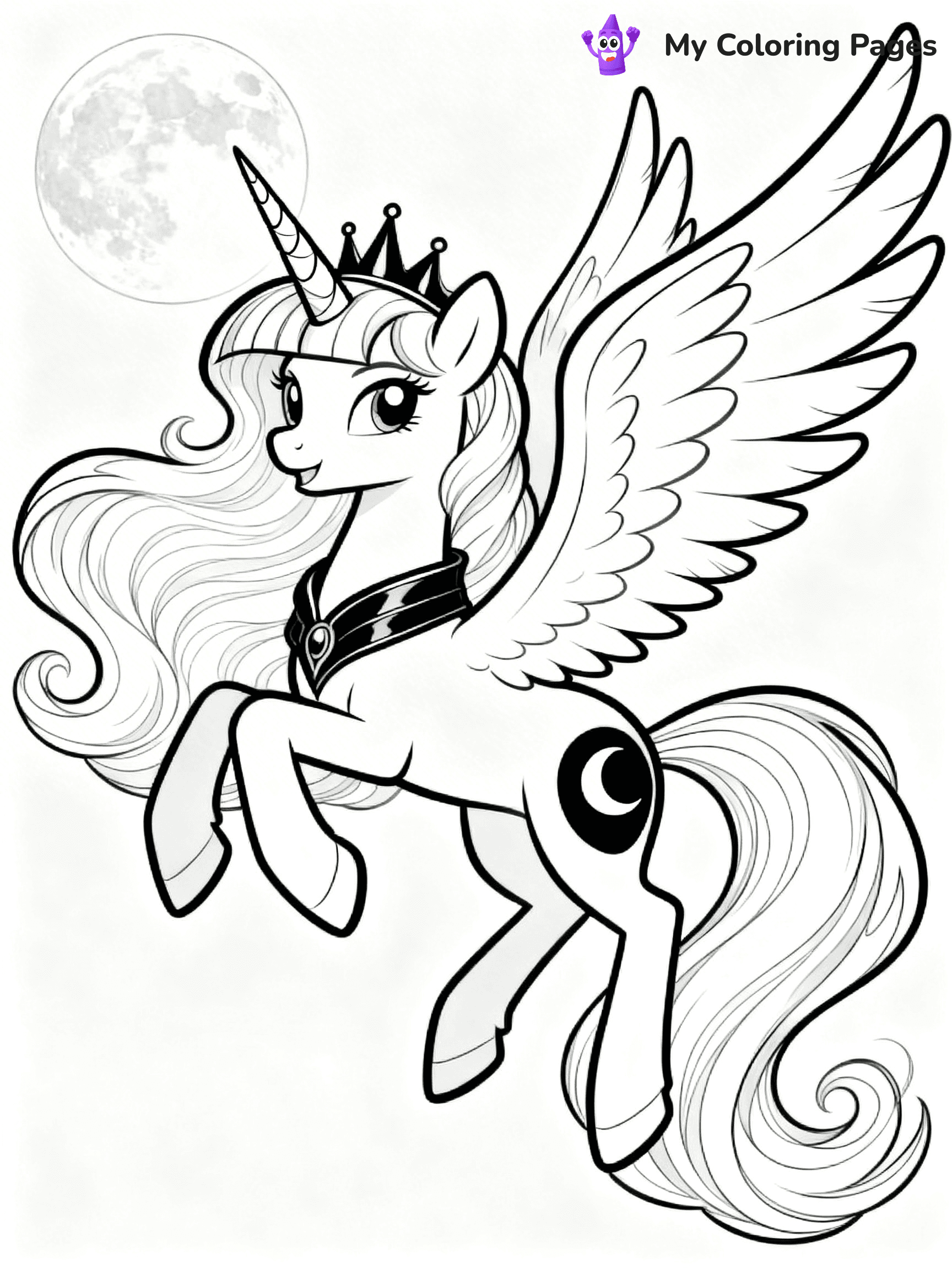 Princess Luna Coloring Pages - 6
