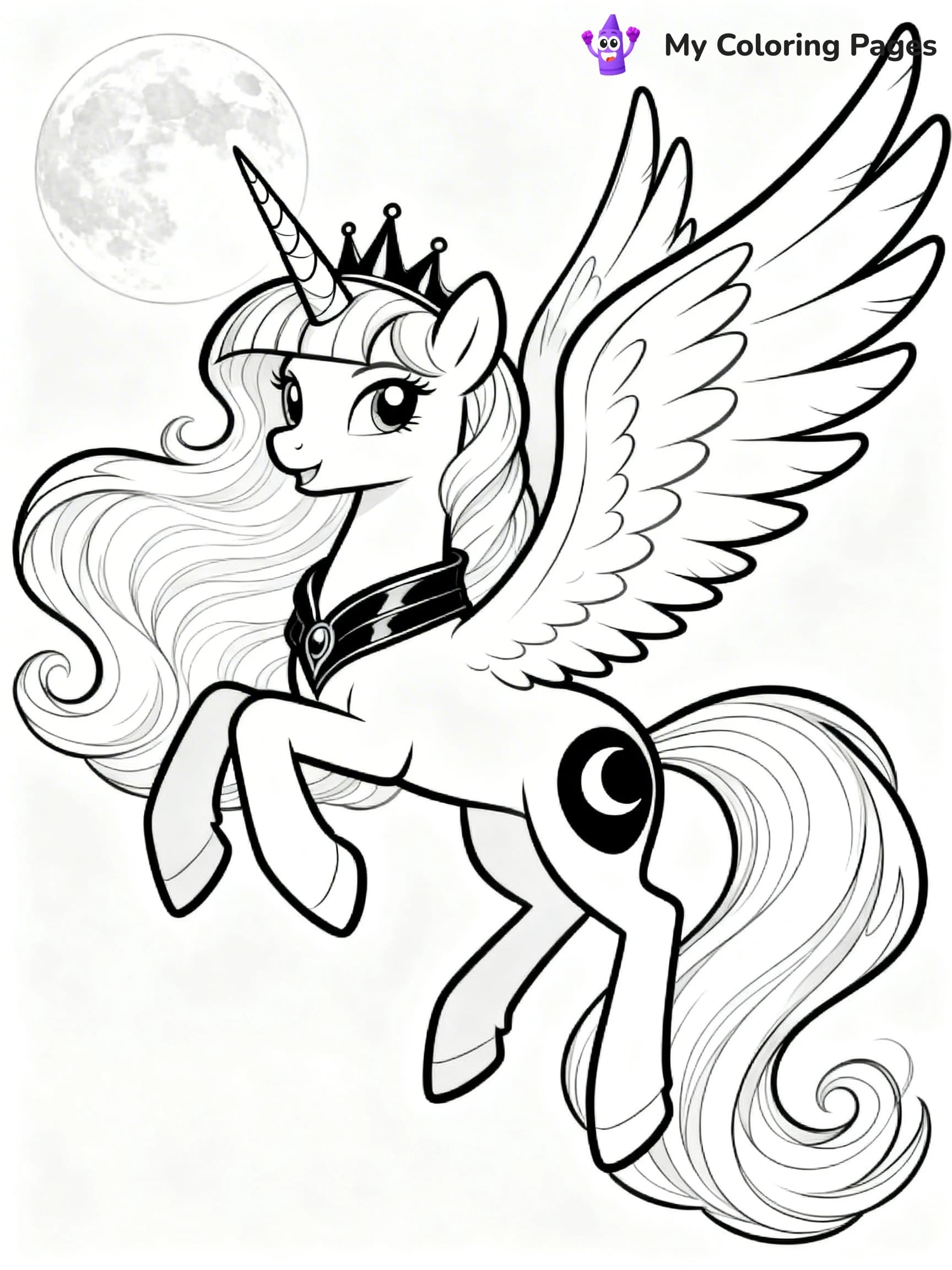Princess Luna Coloring Pages - 6