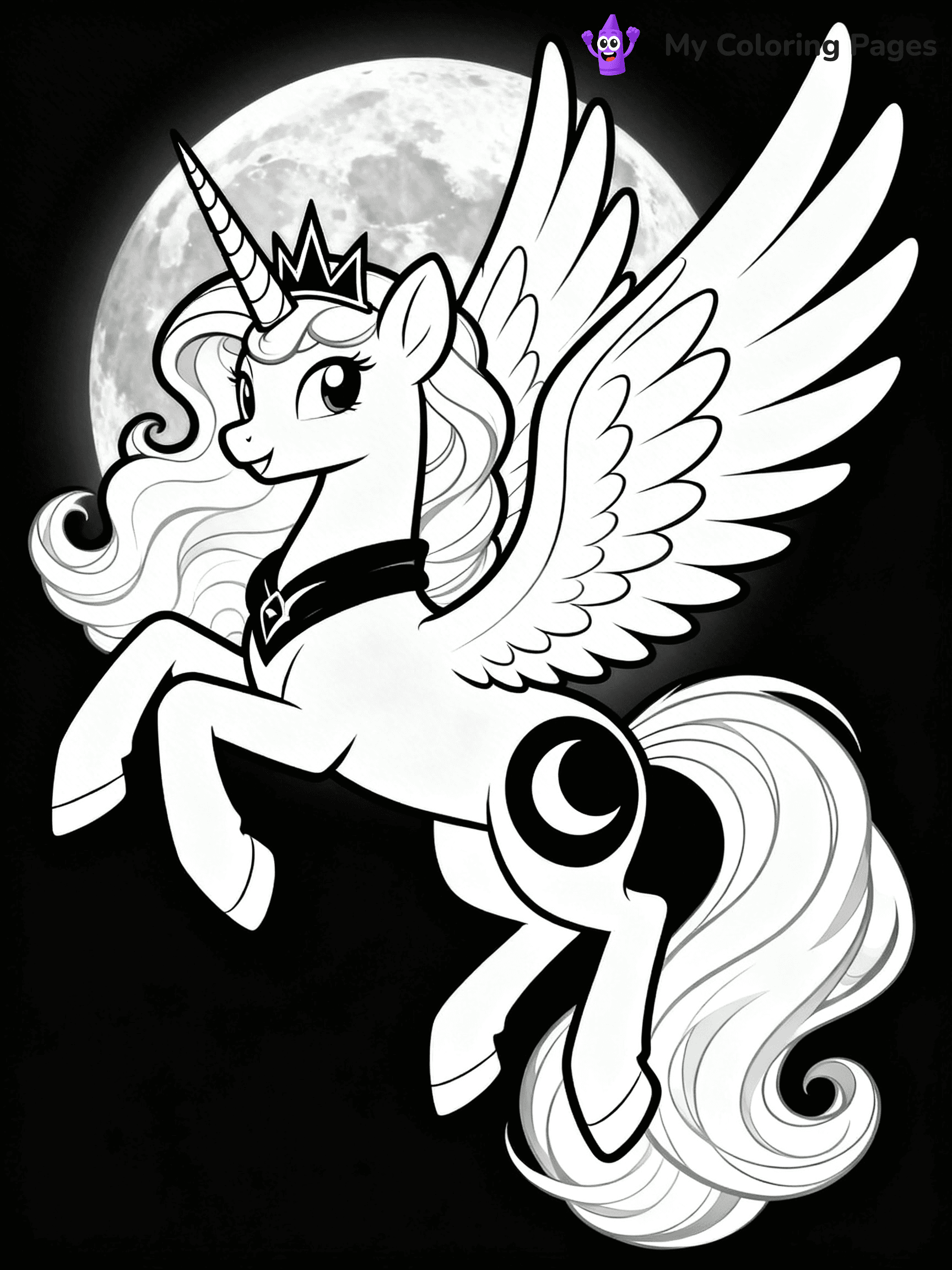 Princess Luna Coloring Pages - 4