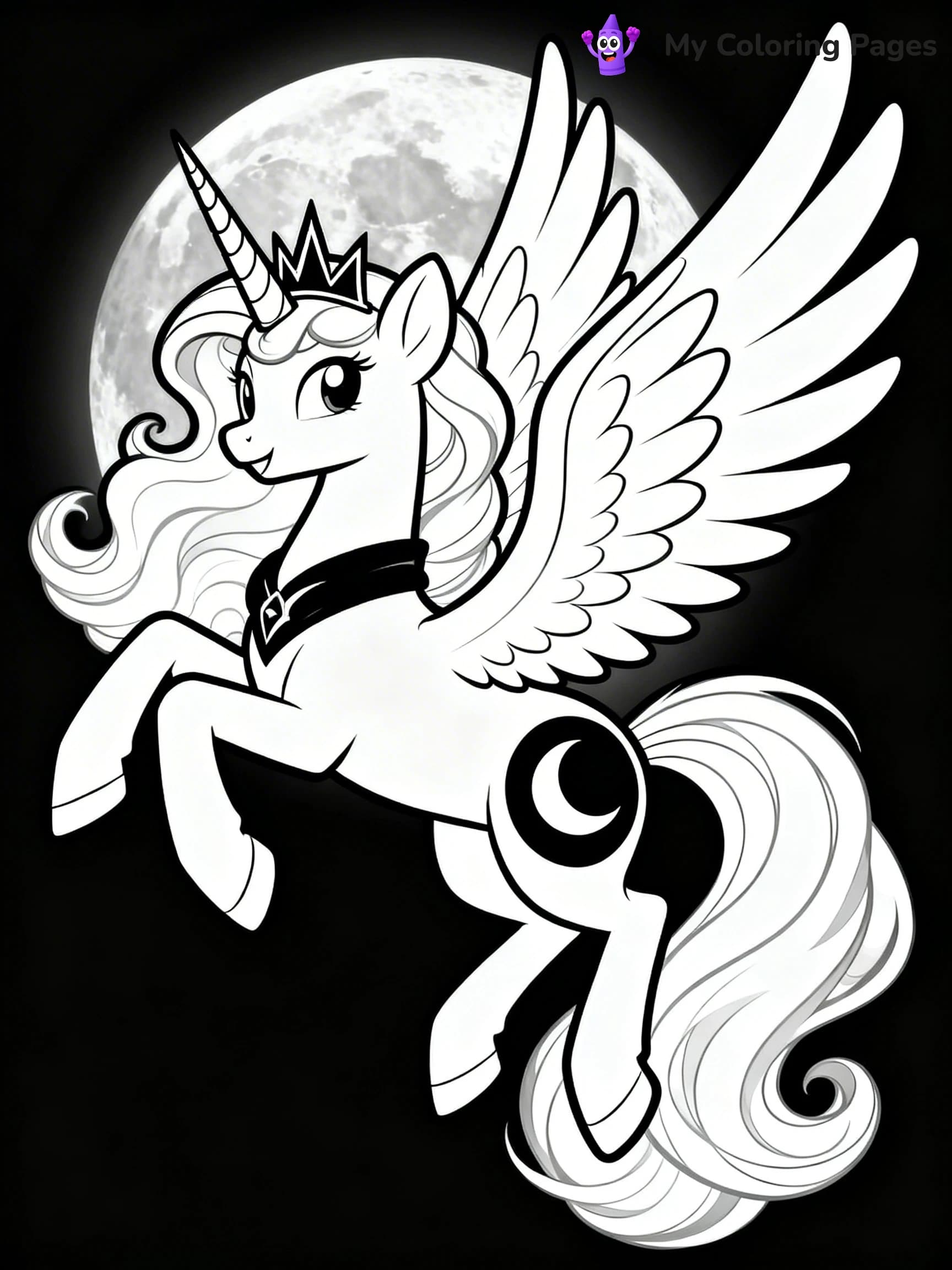 Princess Luna Coloring Pages - 4