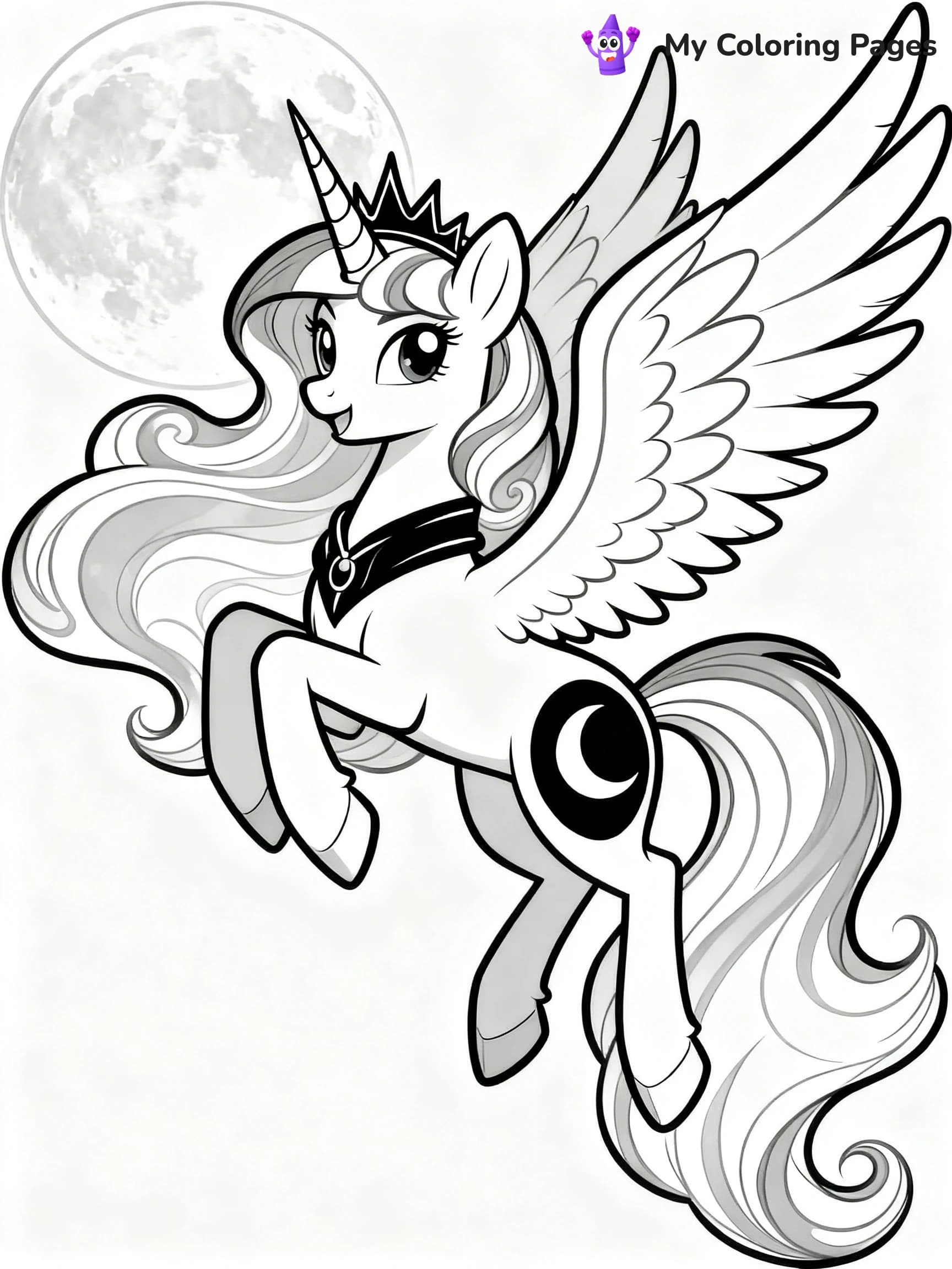 Princess Luna Coloring Pages - 3