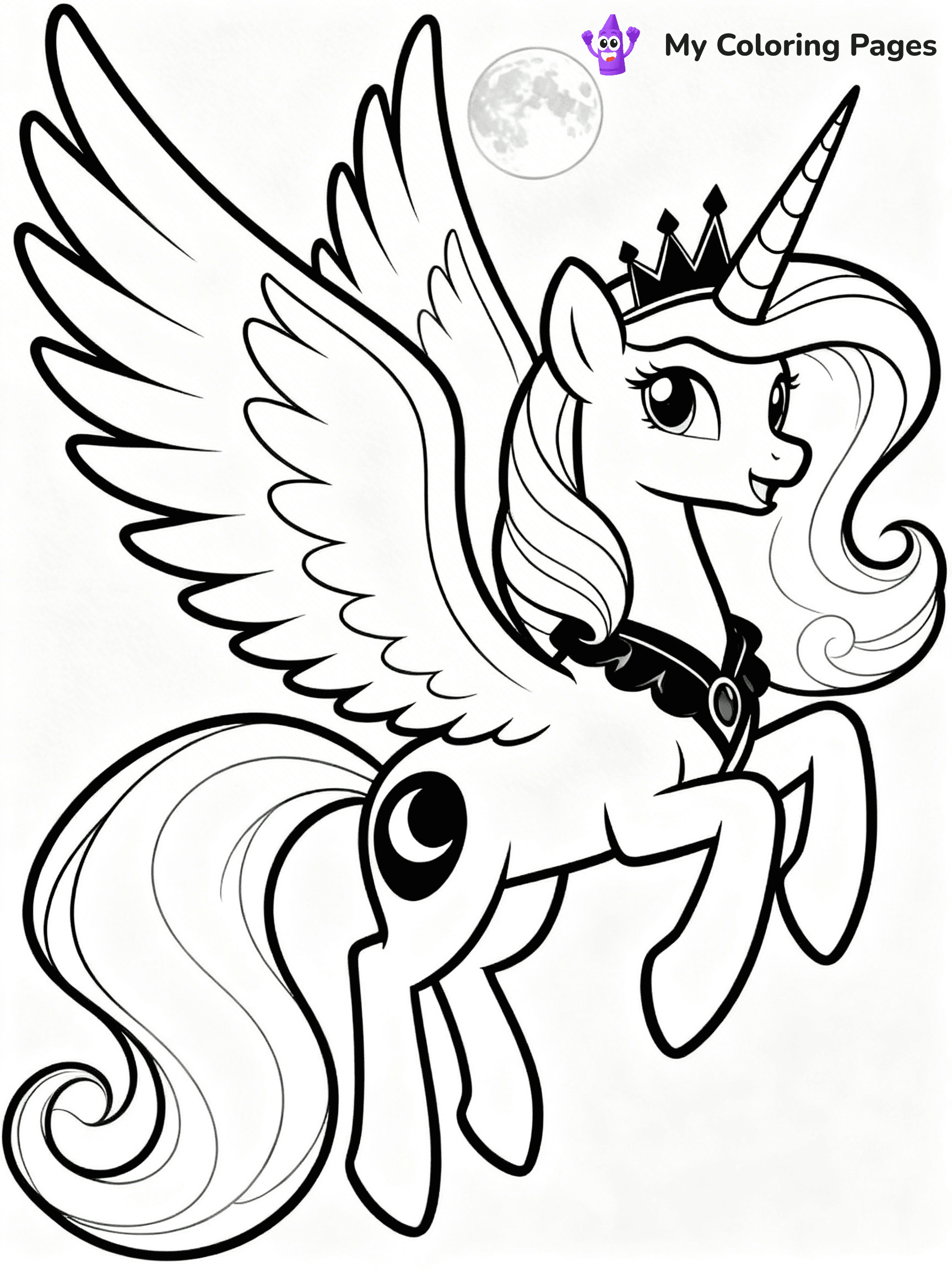 Princess Luna Coloring Pages - 2