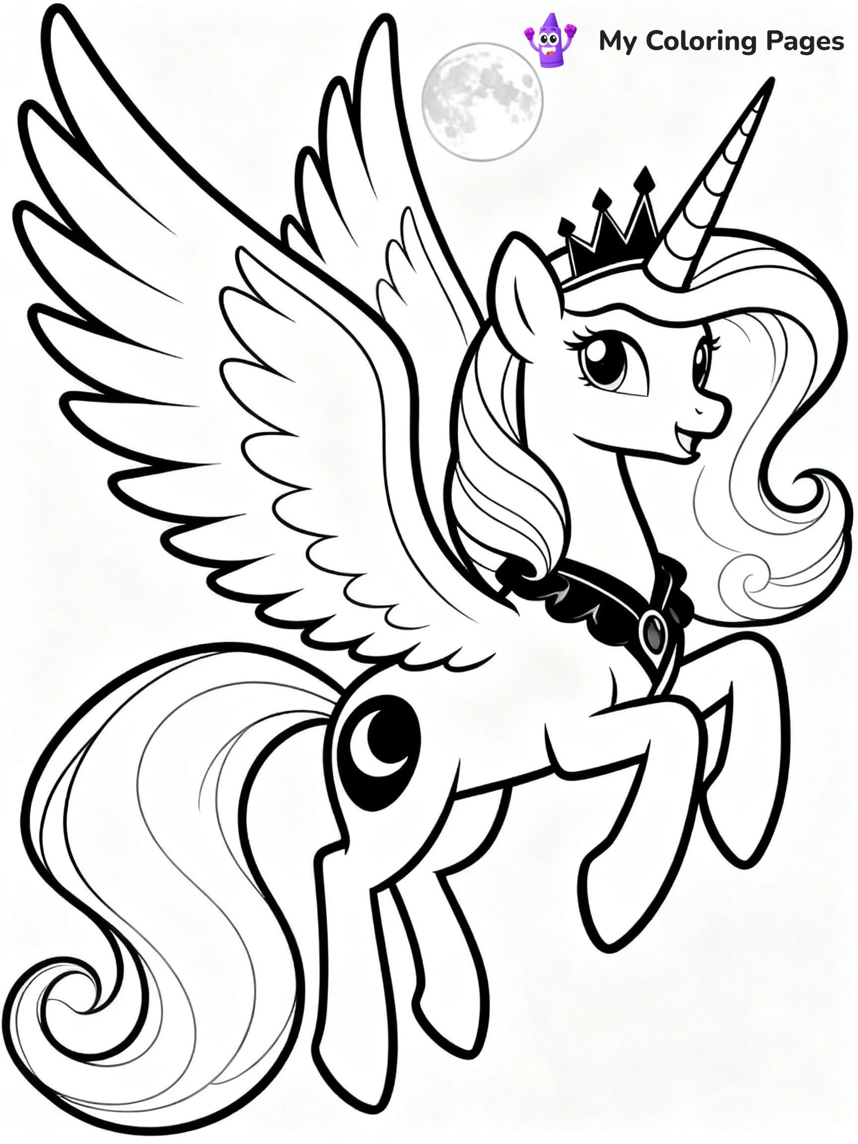 Princess Luna Coloring Pages - 2
