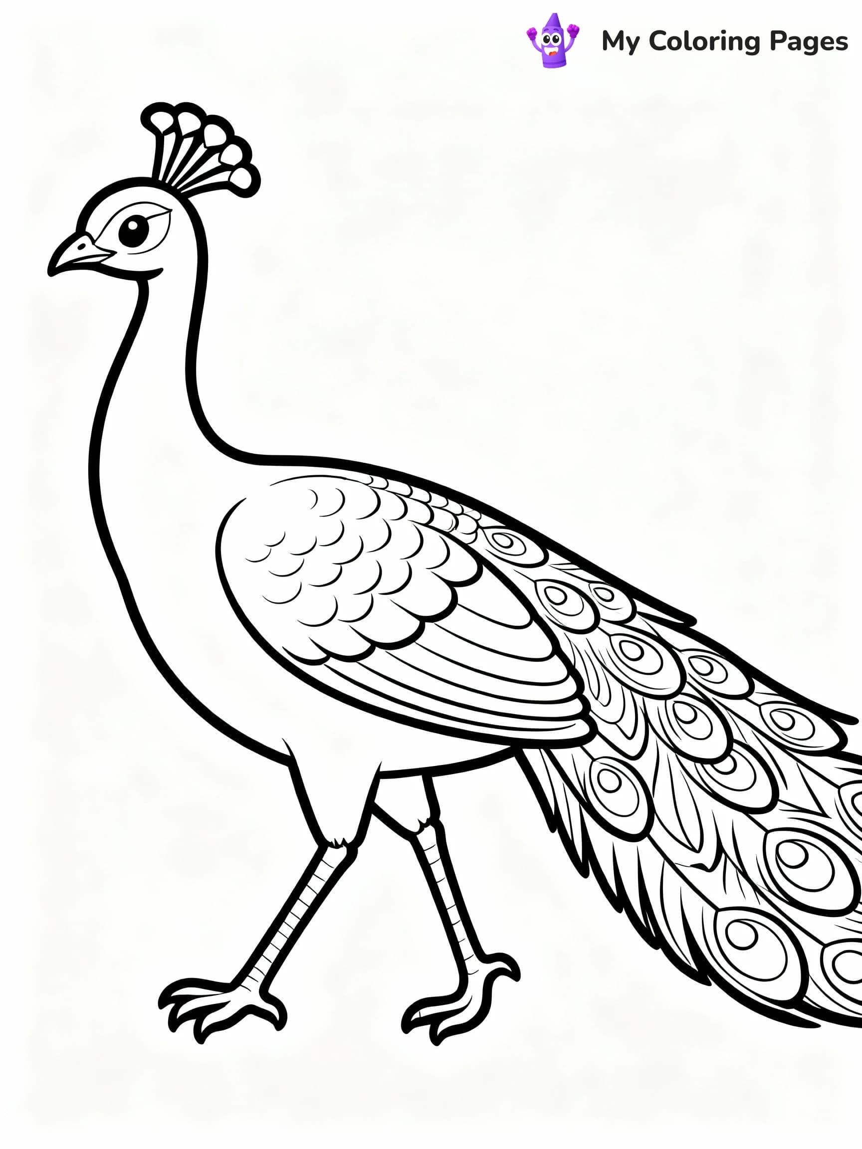 Peacock Coloring Pages - 6