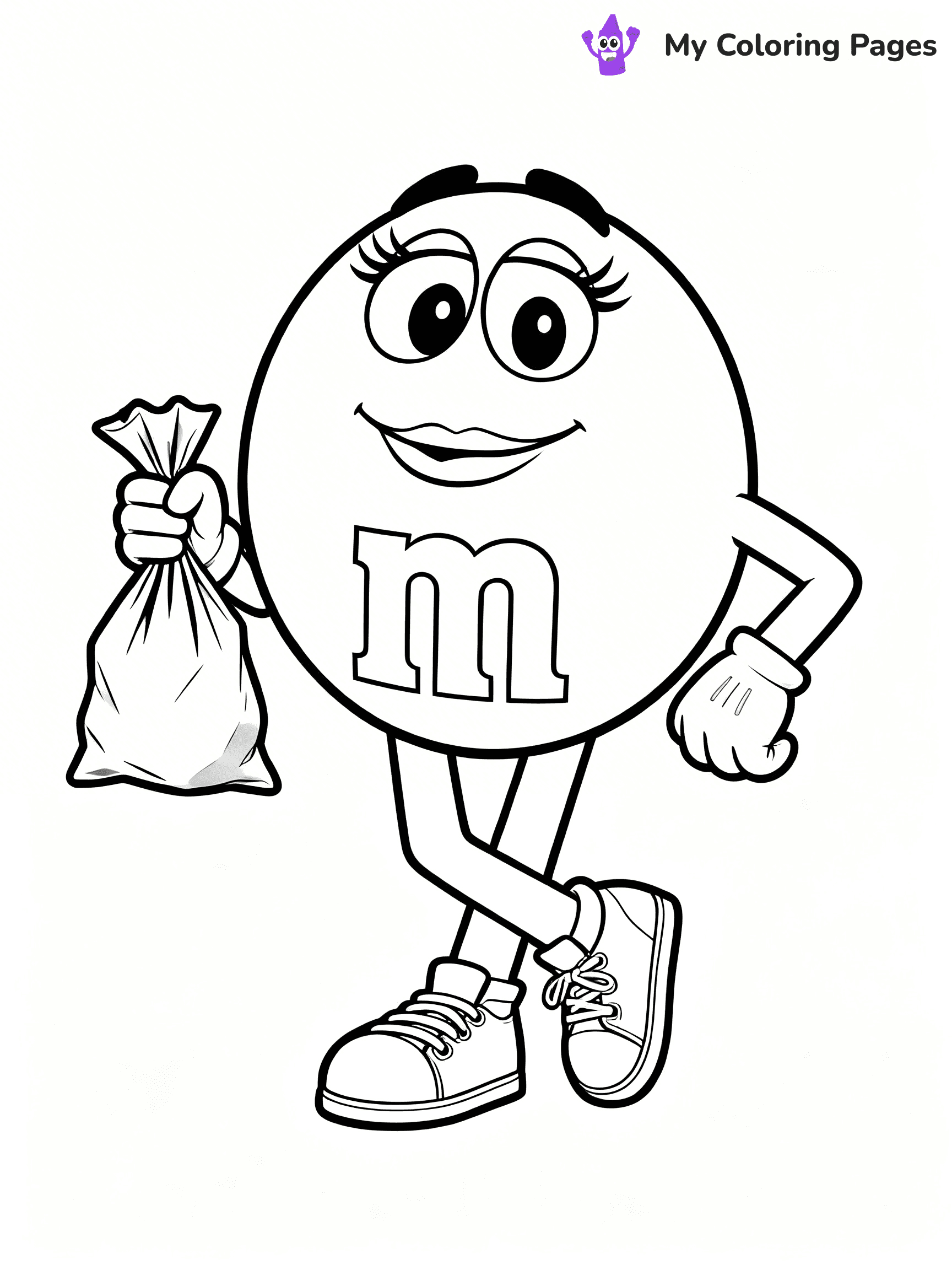 M&M Coloring Pages - 24