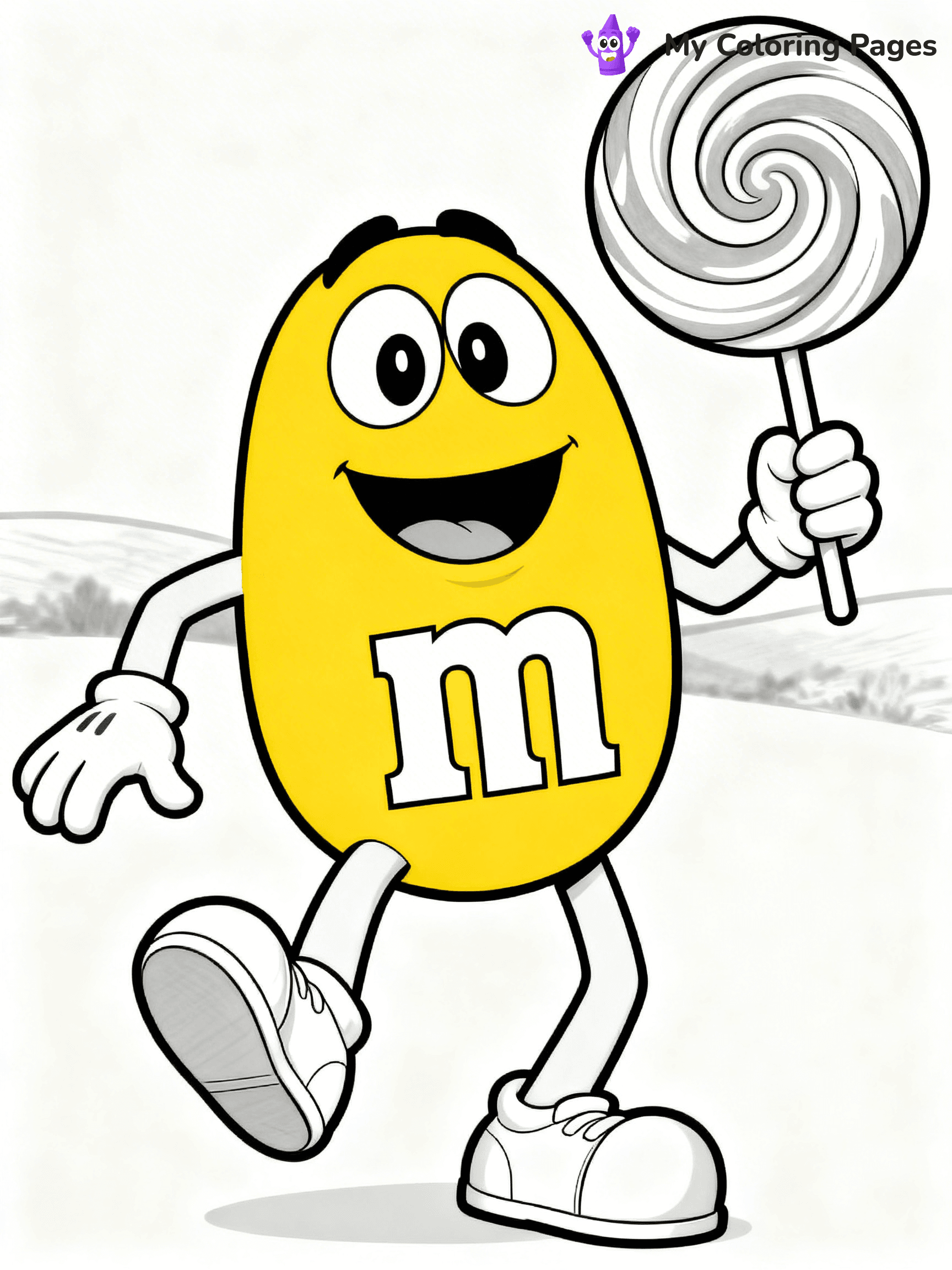 M&M Coloring Pages - 12