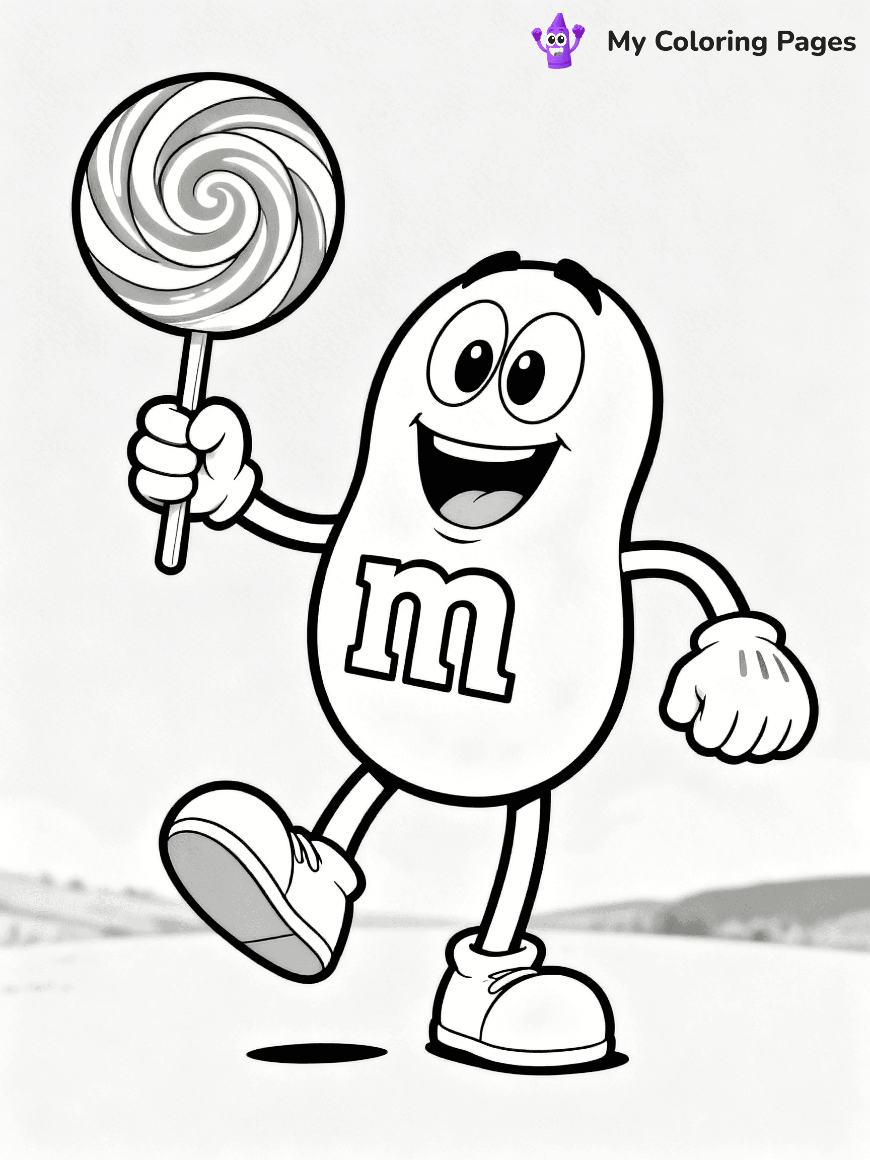 M&M Coloring Pages - 10