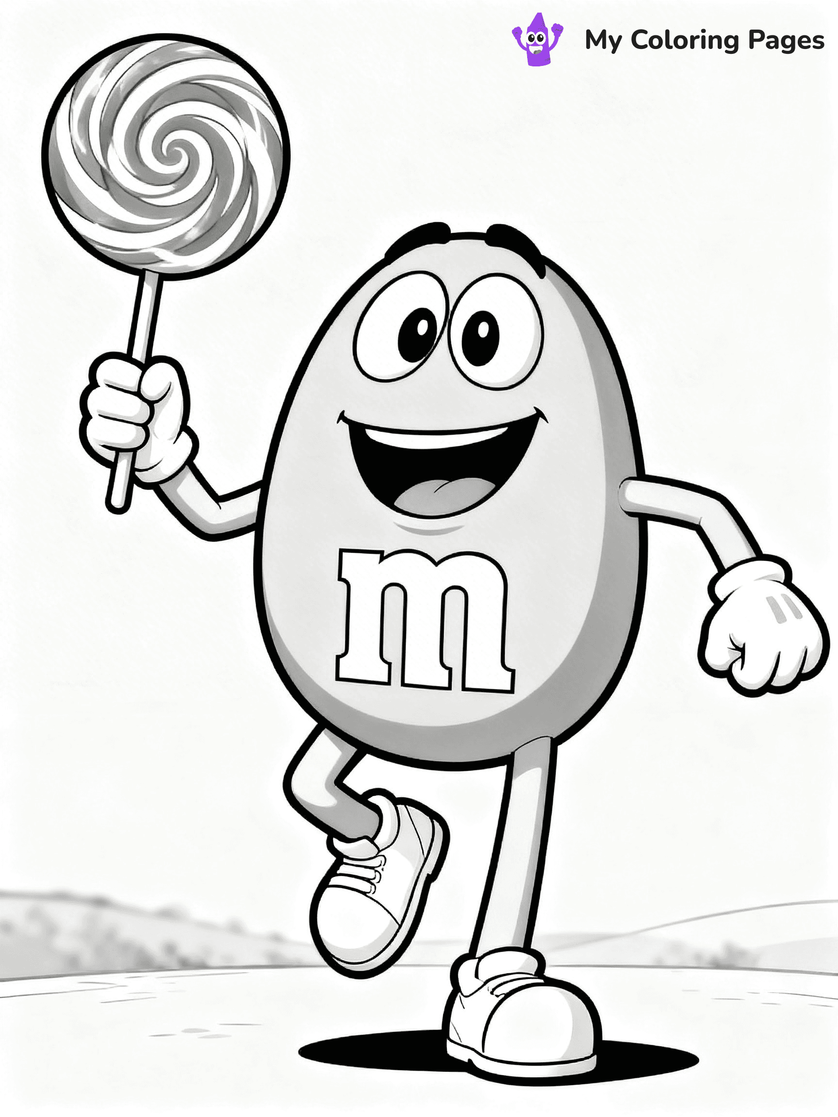 M&M Coloring Pages - 9