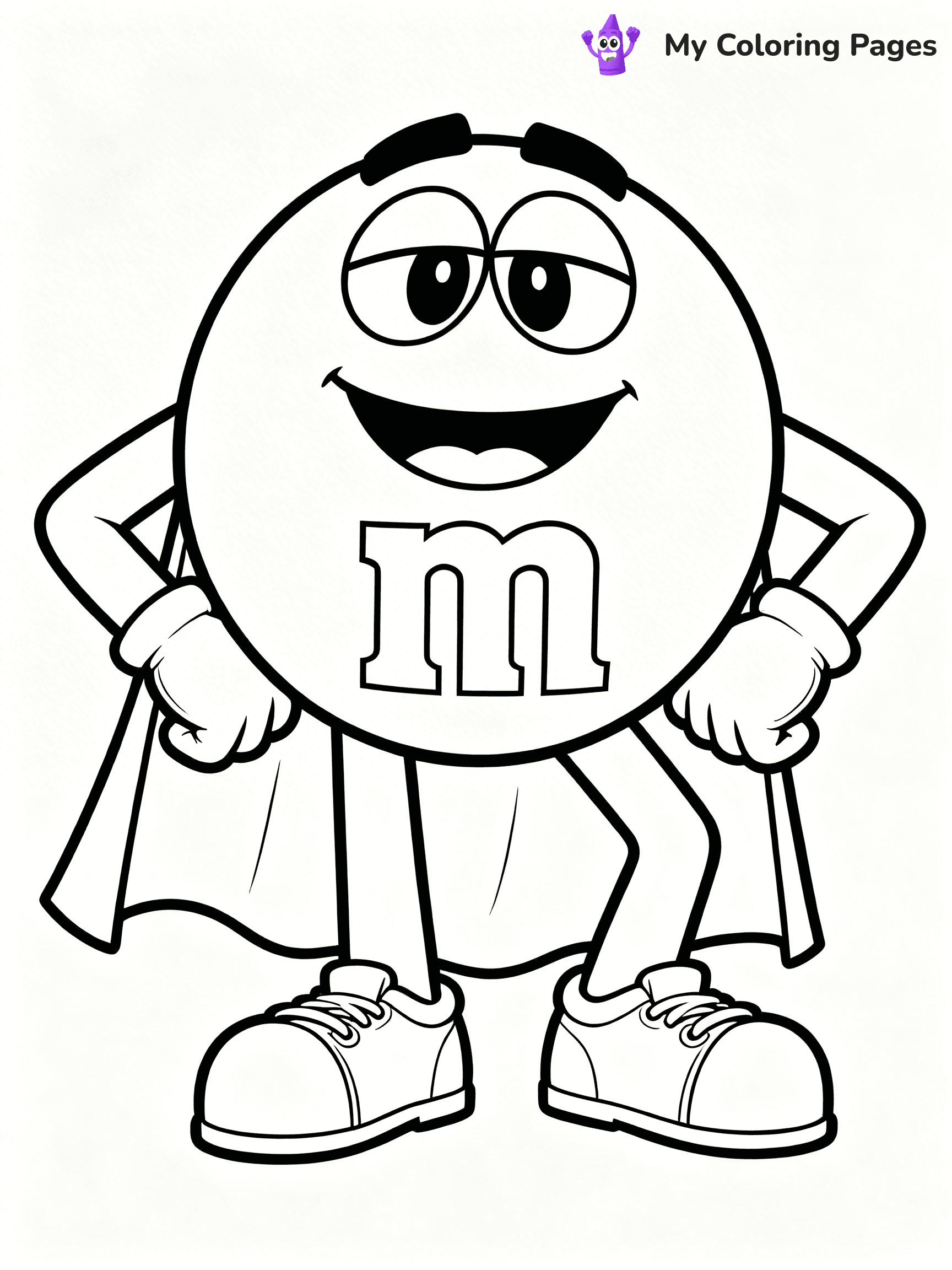 M&M Coloring Pages - 6