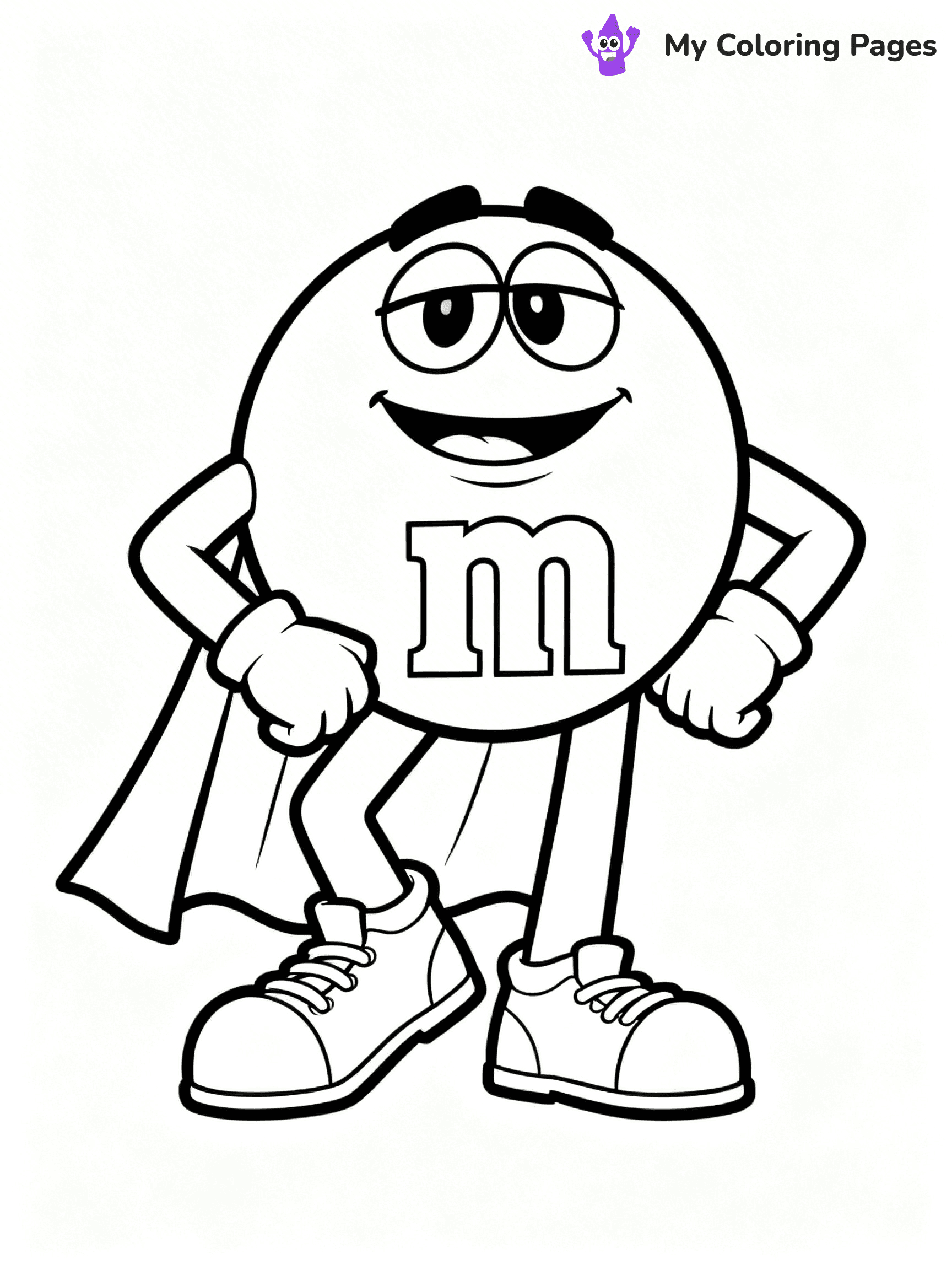 M&M Coloring Pages - 4