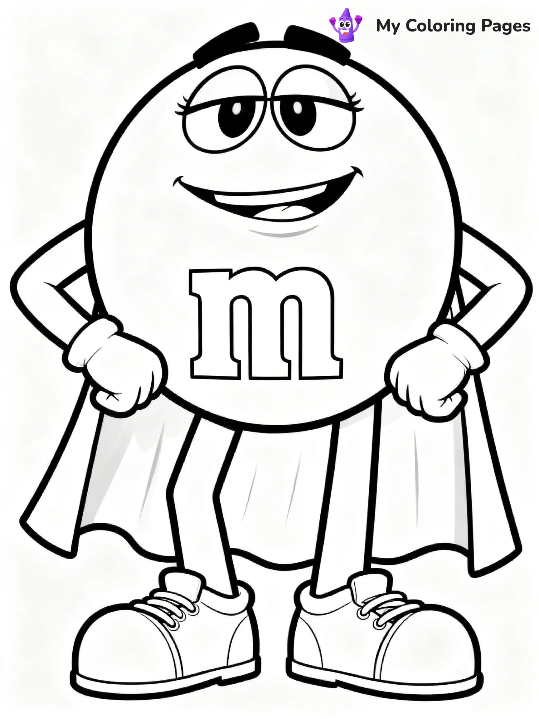 M&M Coloring Pages - 3