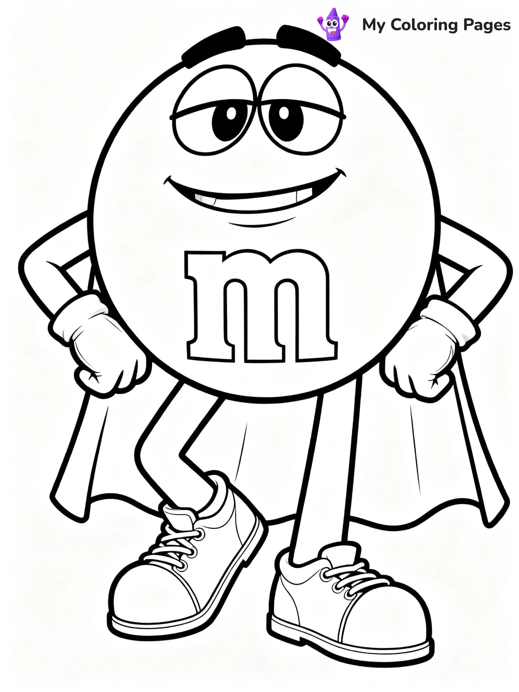 M&M Coloring Pages - 2