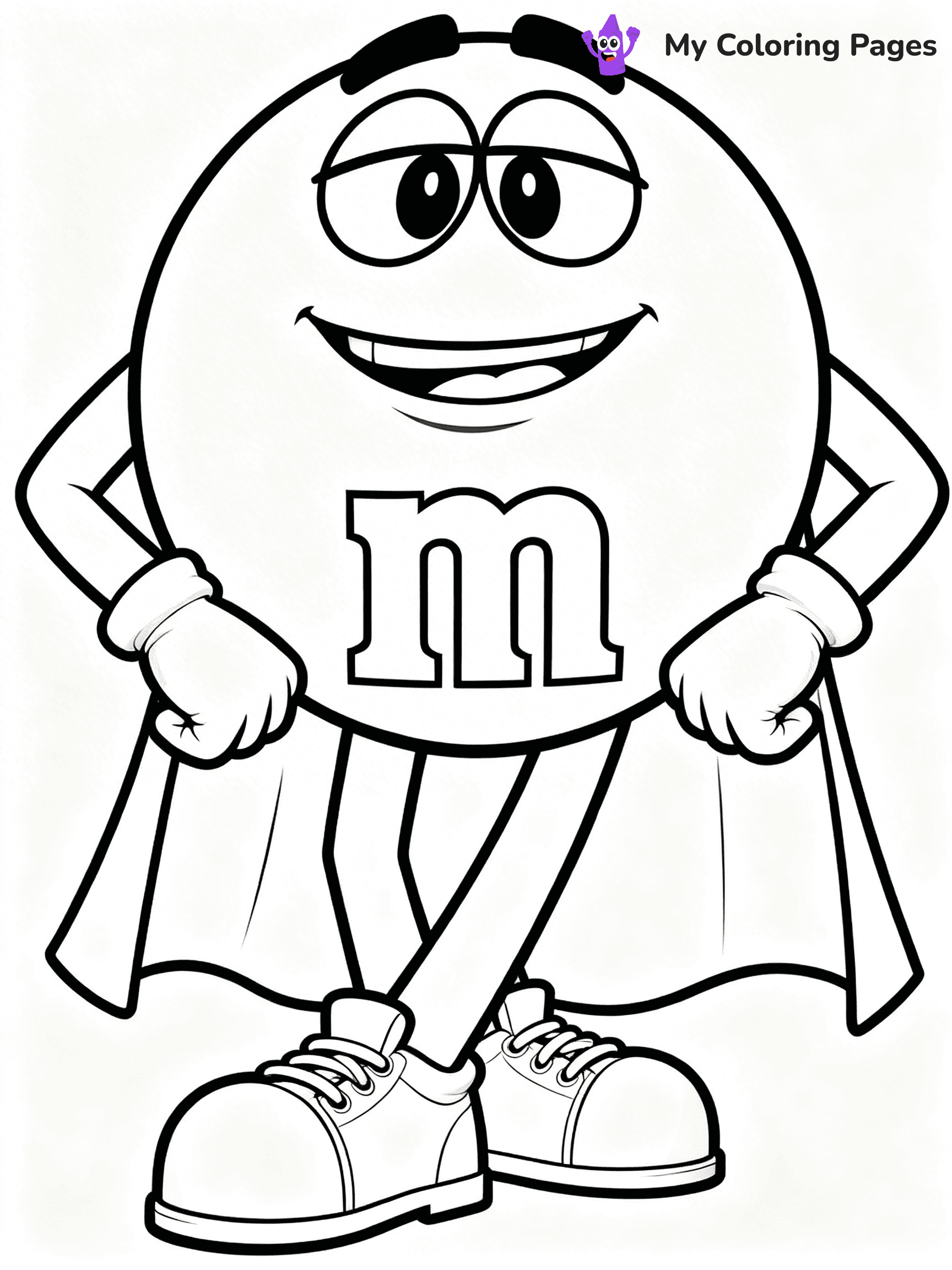 M&M Coloring Pages - 1