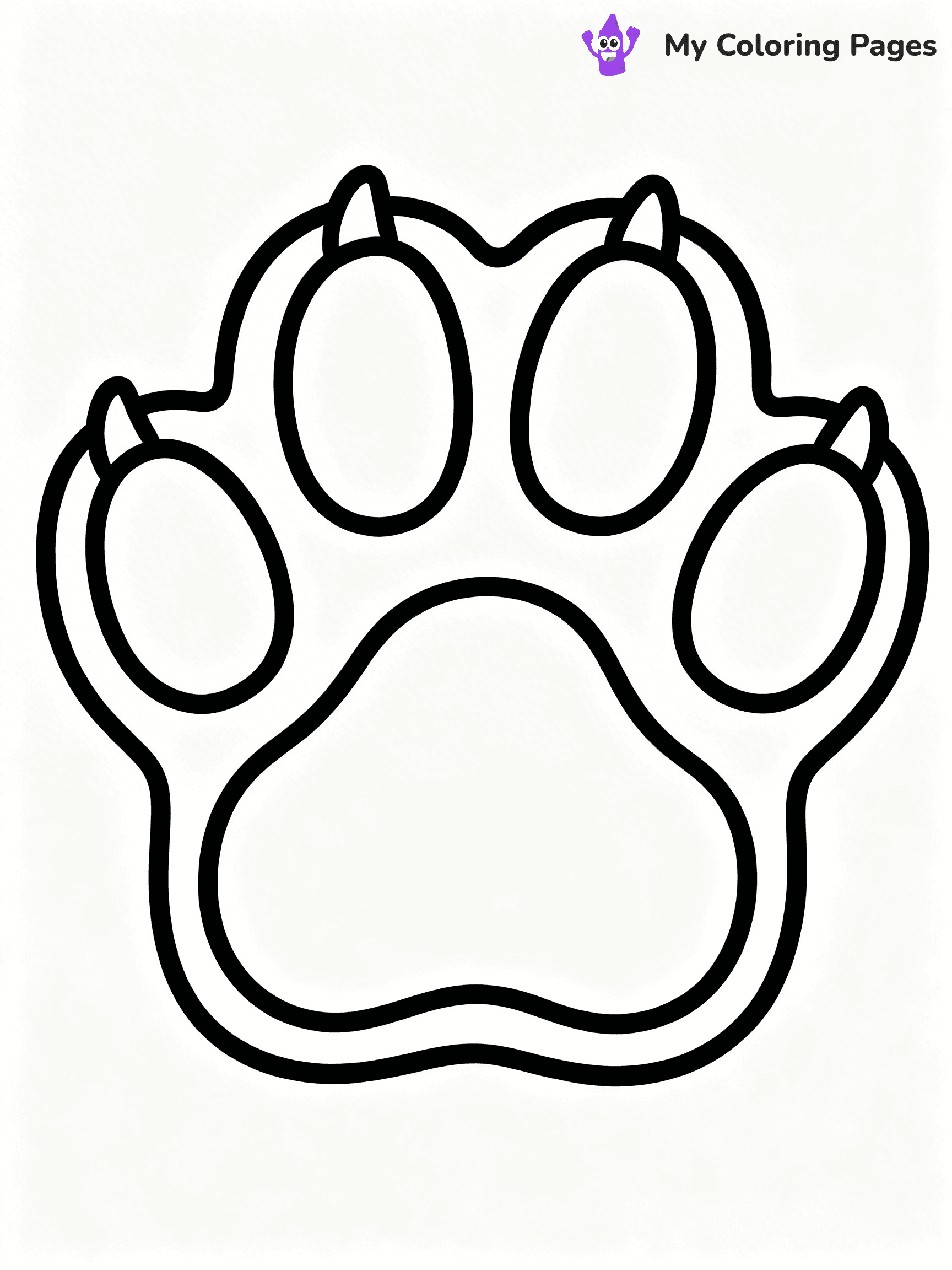 Paw Print Coloring Pages - 10
