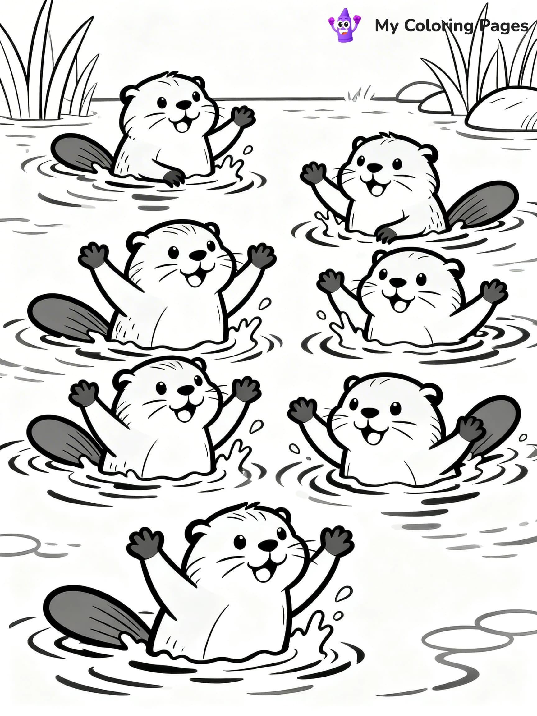 Beaver Coloring Pages - 11