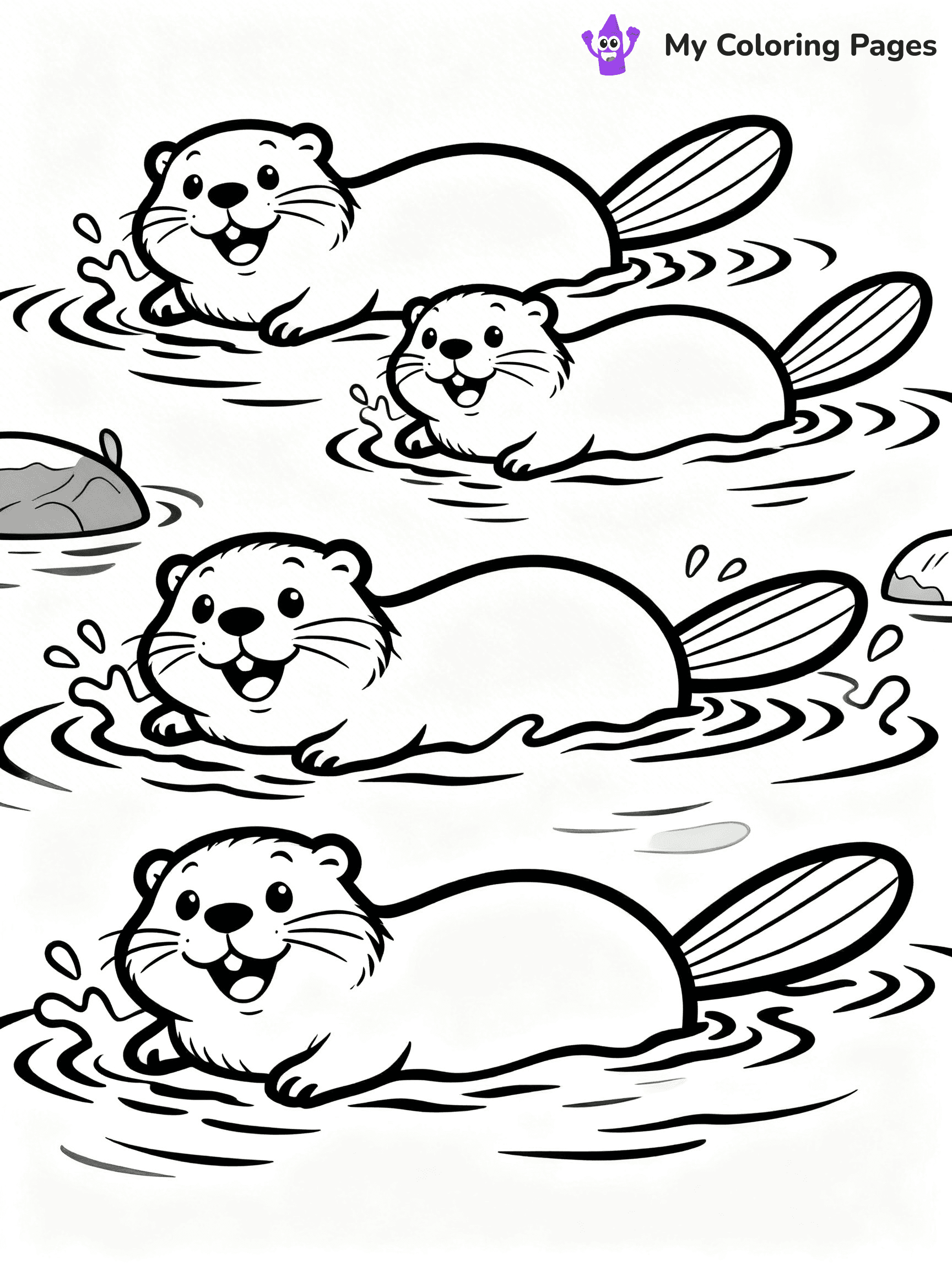 Beaver Coloring Pages - 8