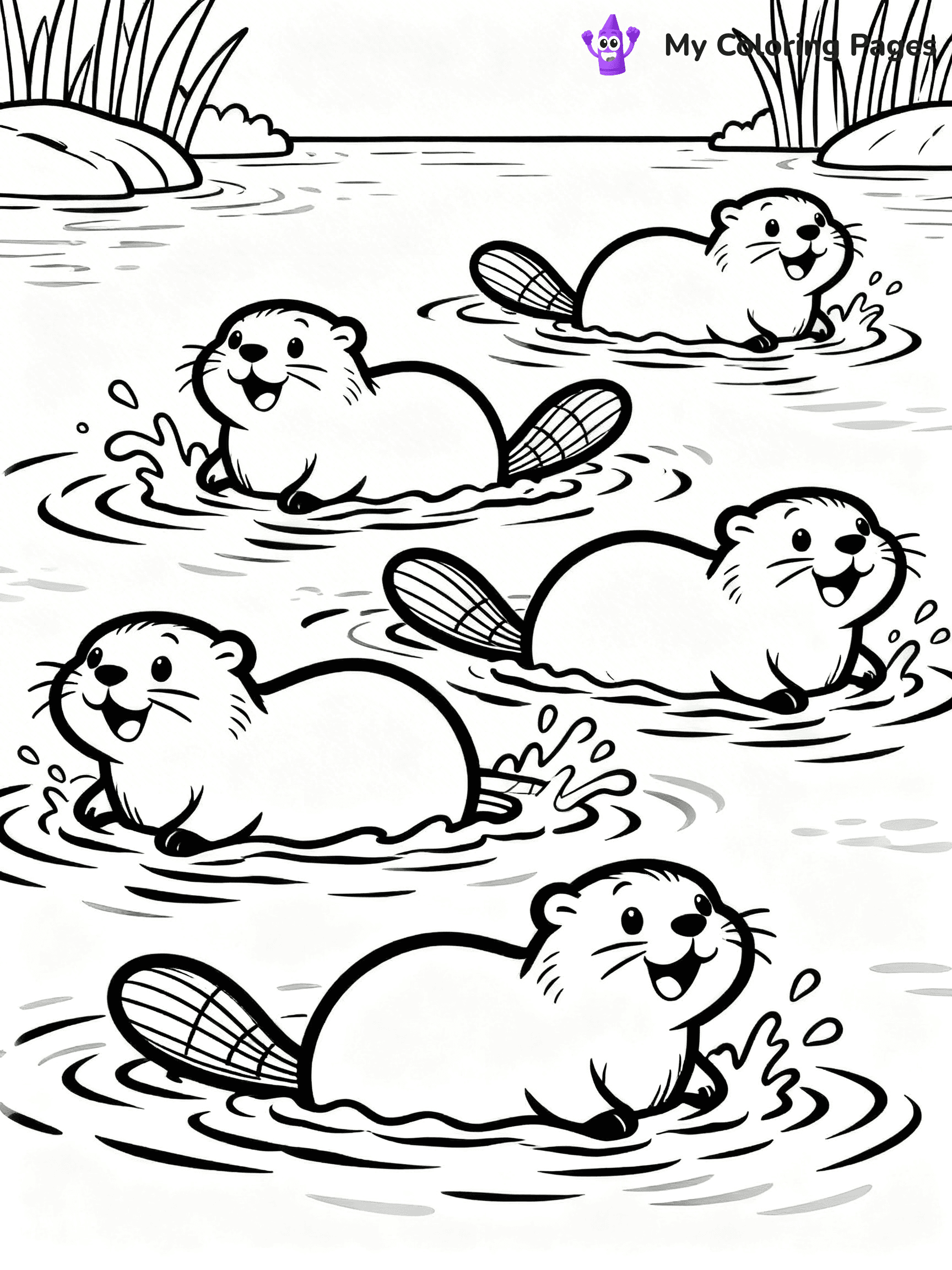 Beaver Coloring Pages - 7