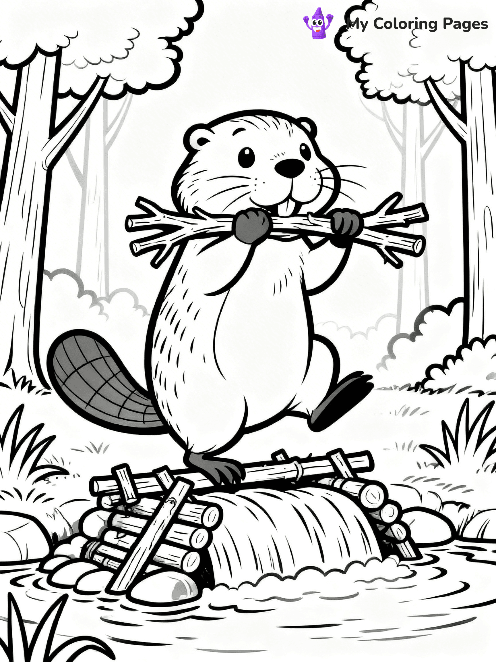 Beaver Coloring Pages - 5