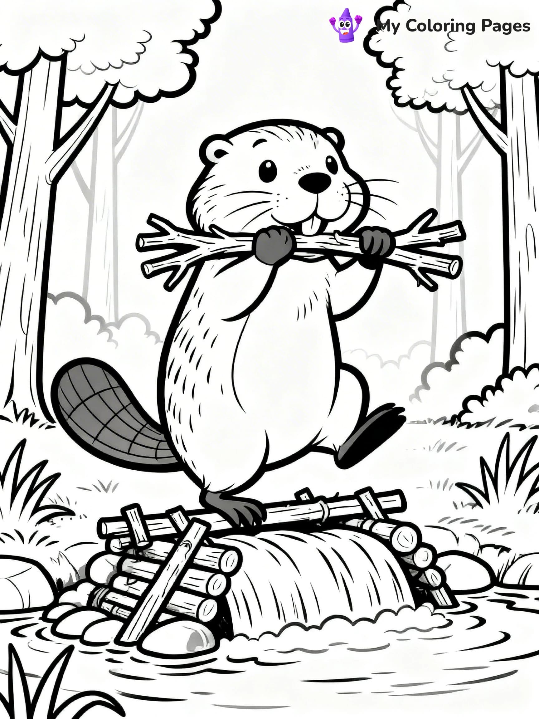 Beaver Coloring Pages - 5