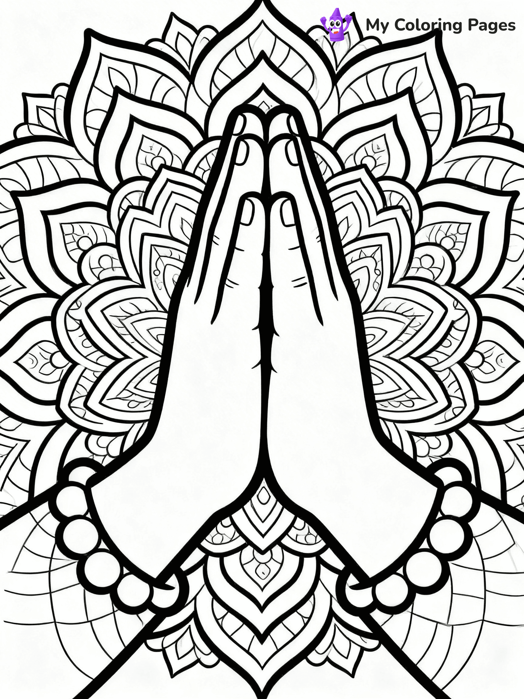 Praying Hands Coloring Pages - 110