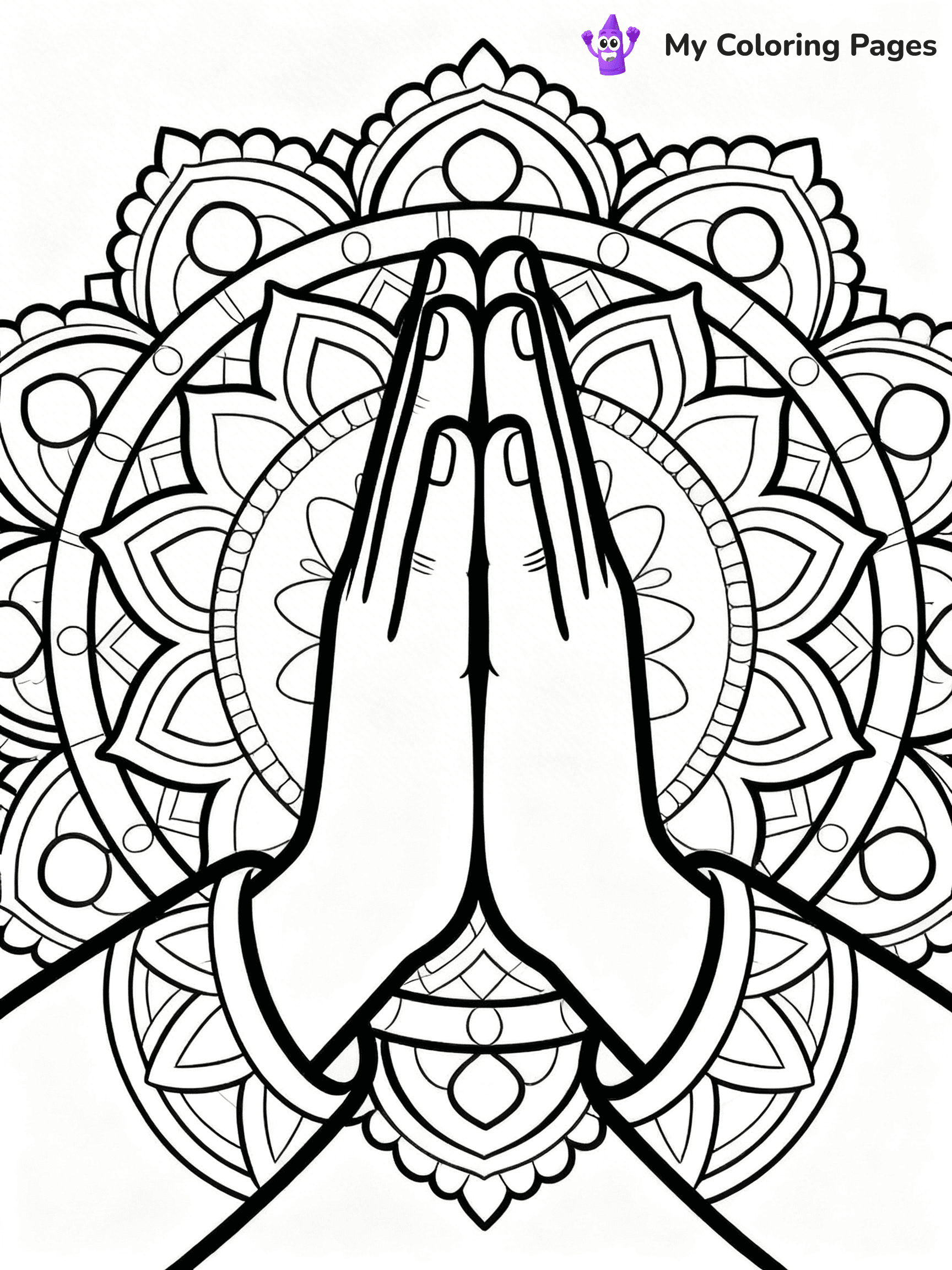 Praying Hands Coloring Pages - 106
