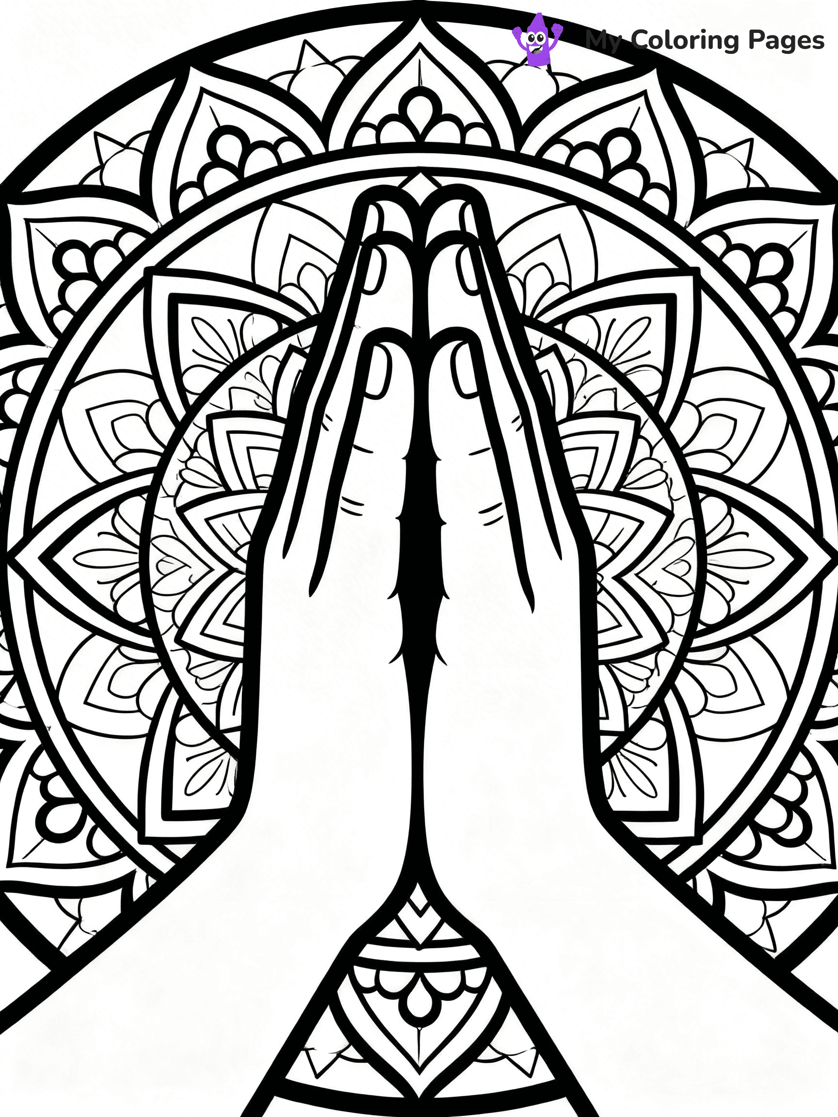 Praying Hands Coloring Pages - 104