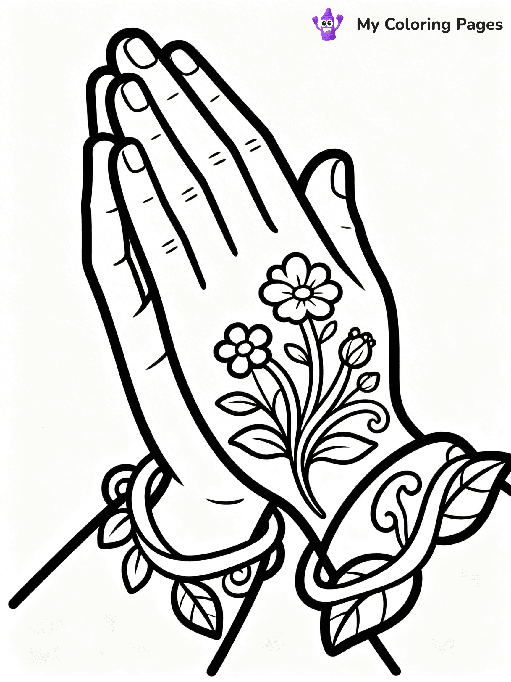Praying Hands Coloring Pages - 101