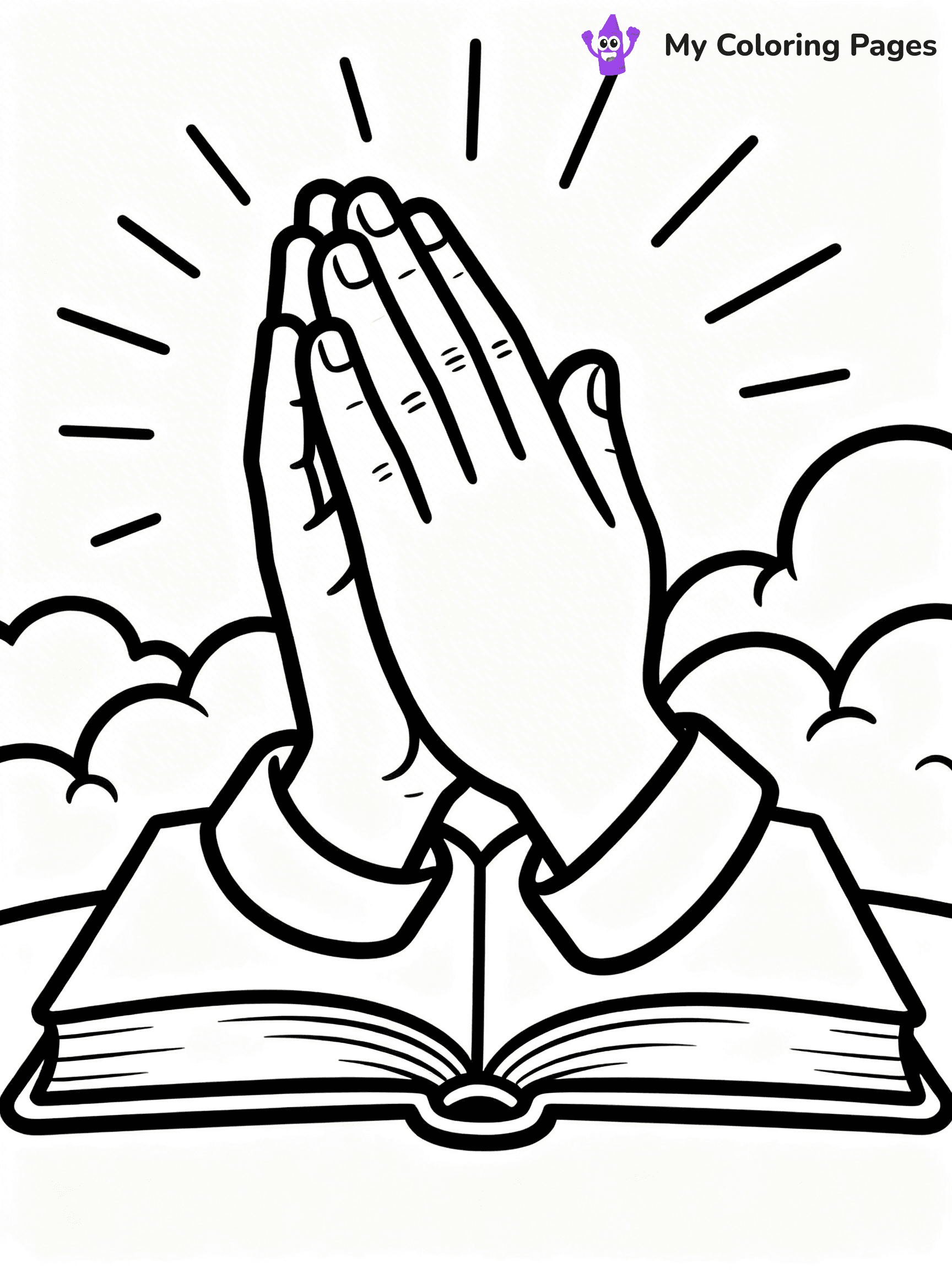 Praying Hands Coloring Pages - 93
