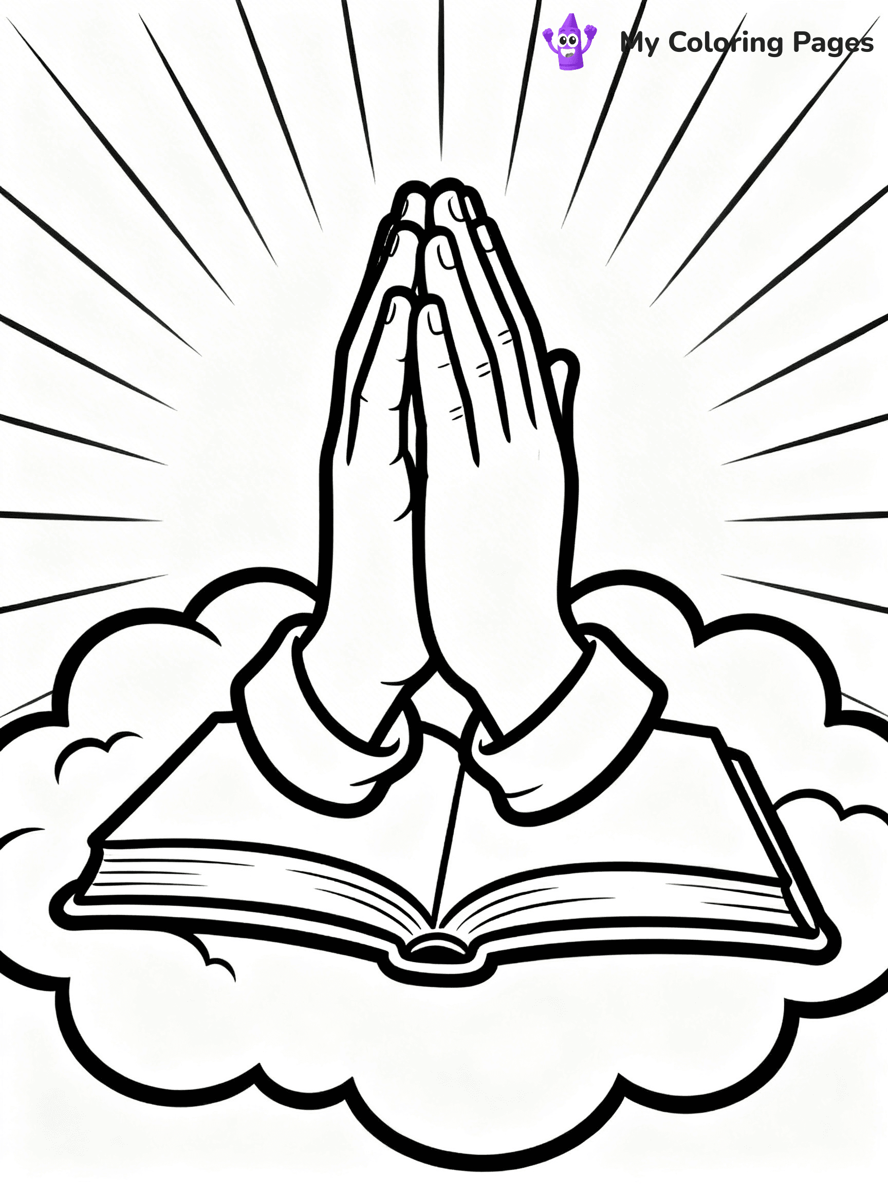 Praying Hands Coloring Pages - 91