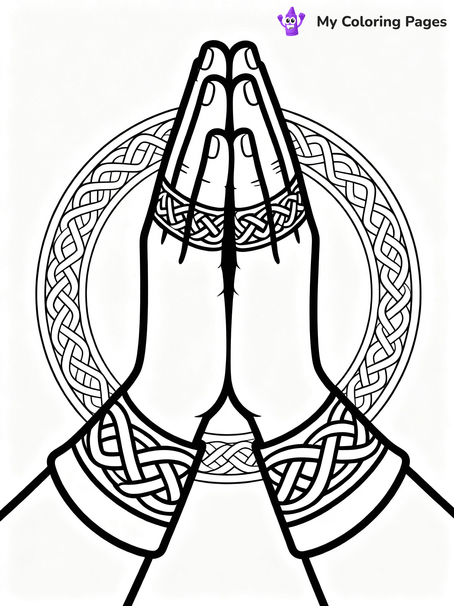 Praying Hands Coloring Pages - 89