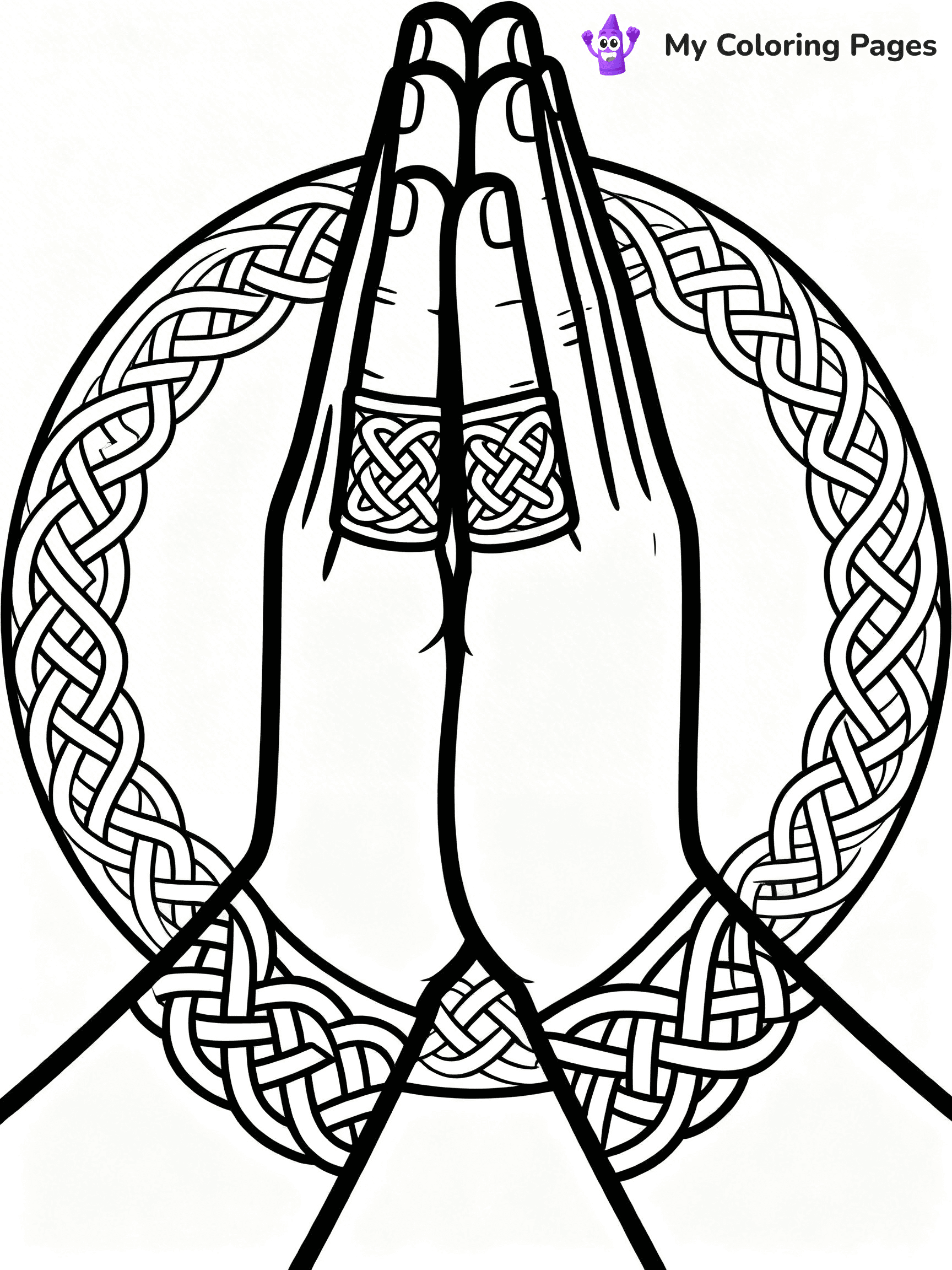 Praying Hands Coloring Pages - 87