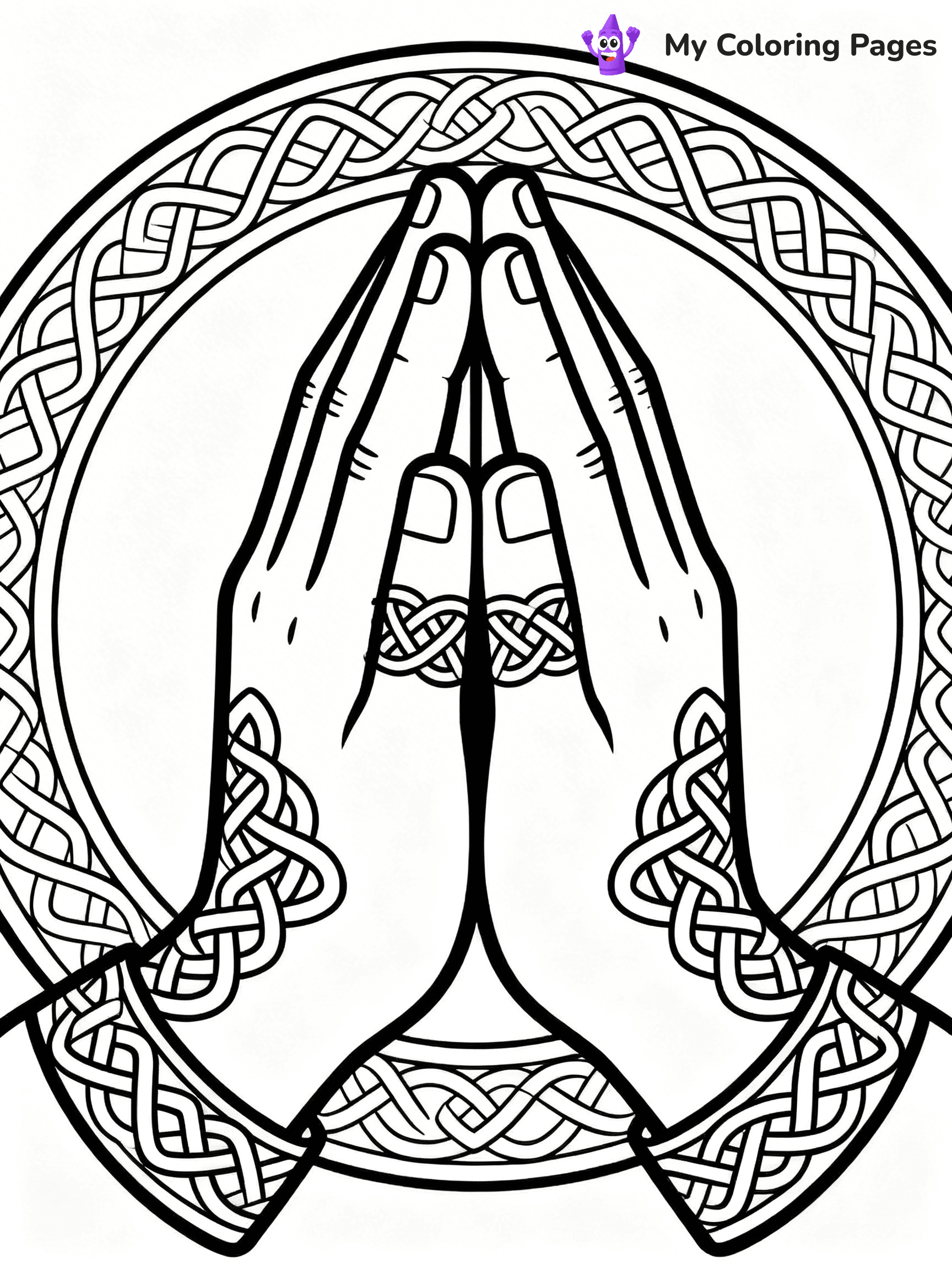 Praying Hands Coloring Pages - 85