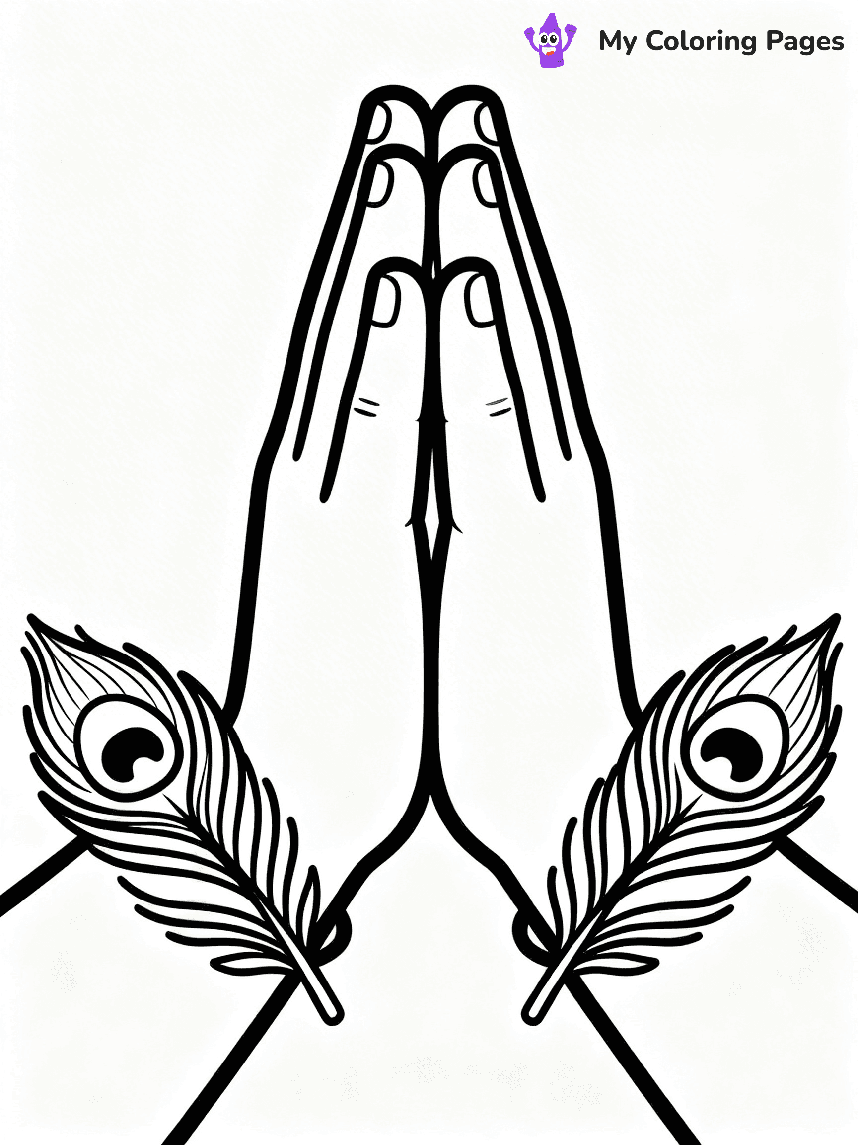 Praying Hands Coloring Pages - 70