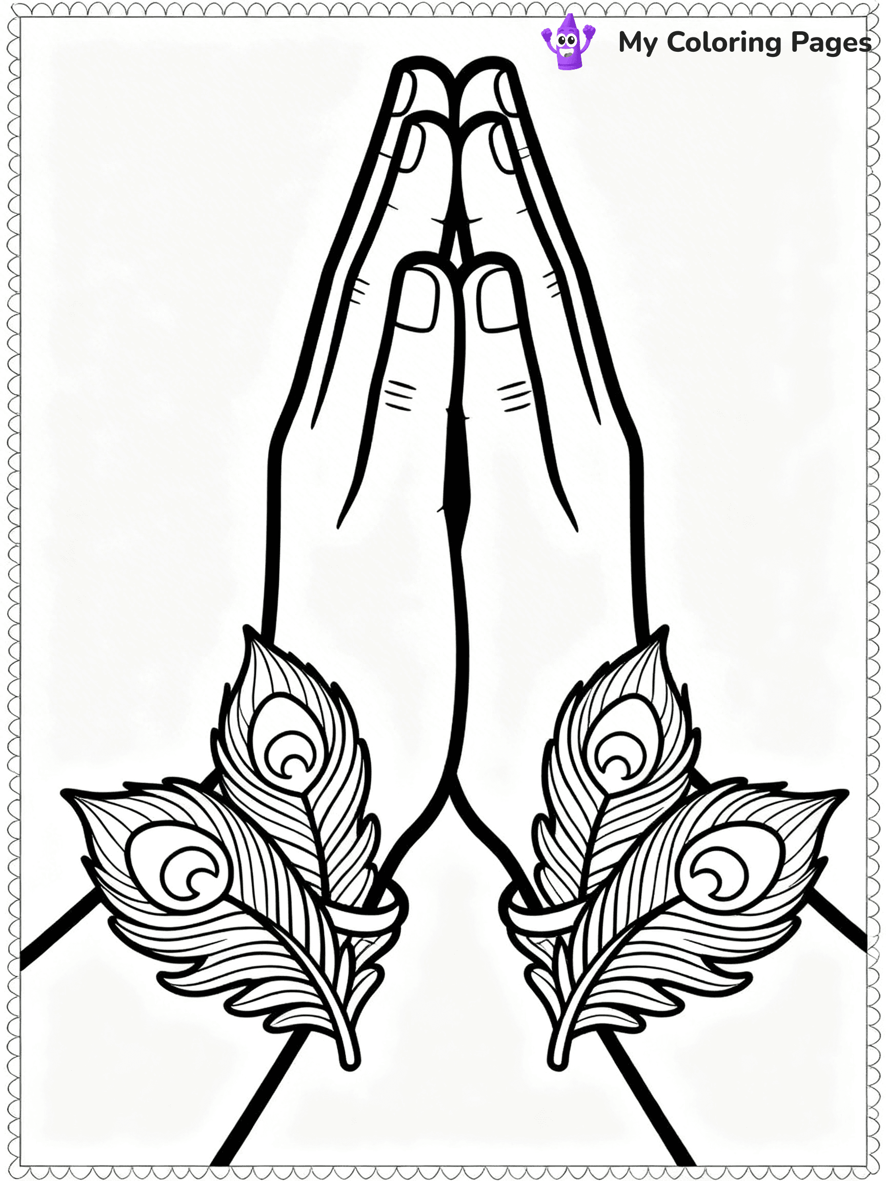 Praying Hands Coloring Pages - 69