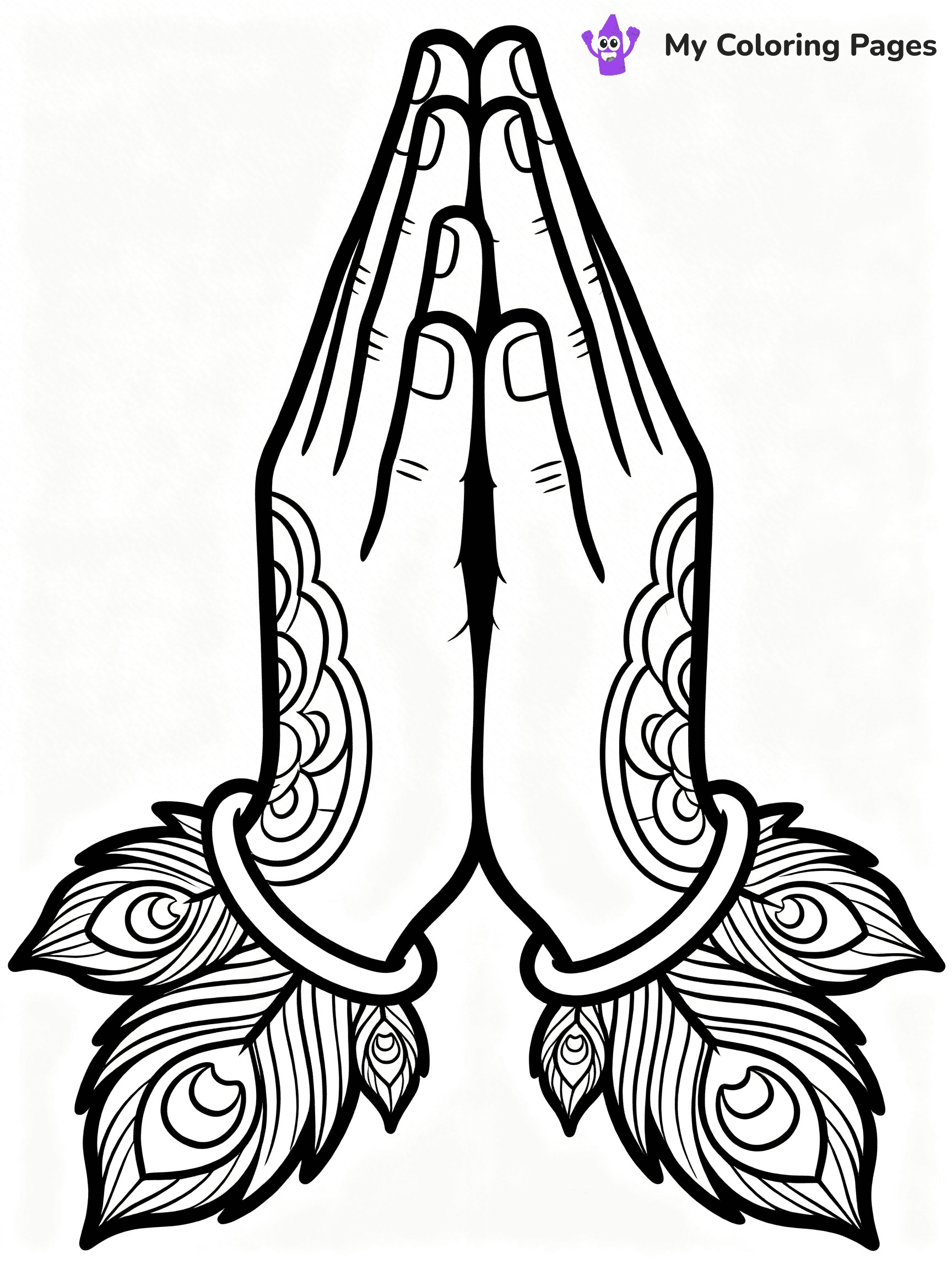 Praying Hands Coloring Pages - 68