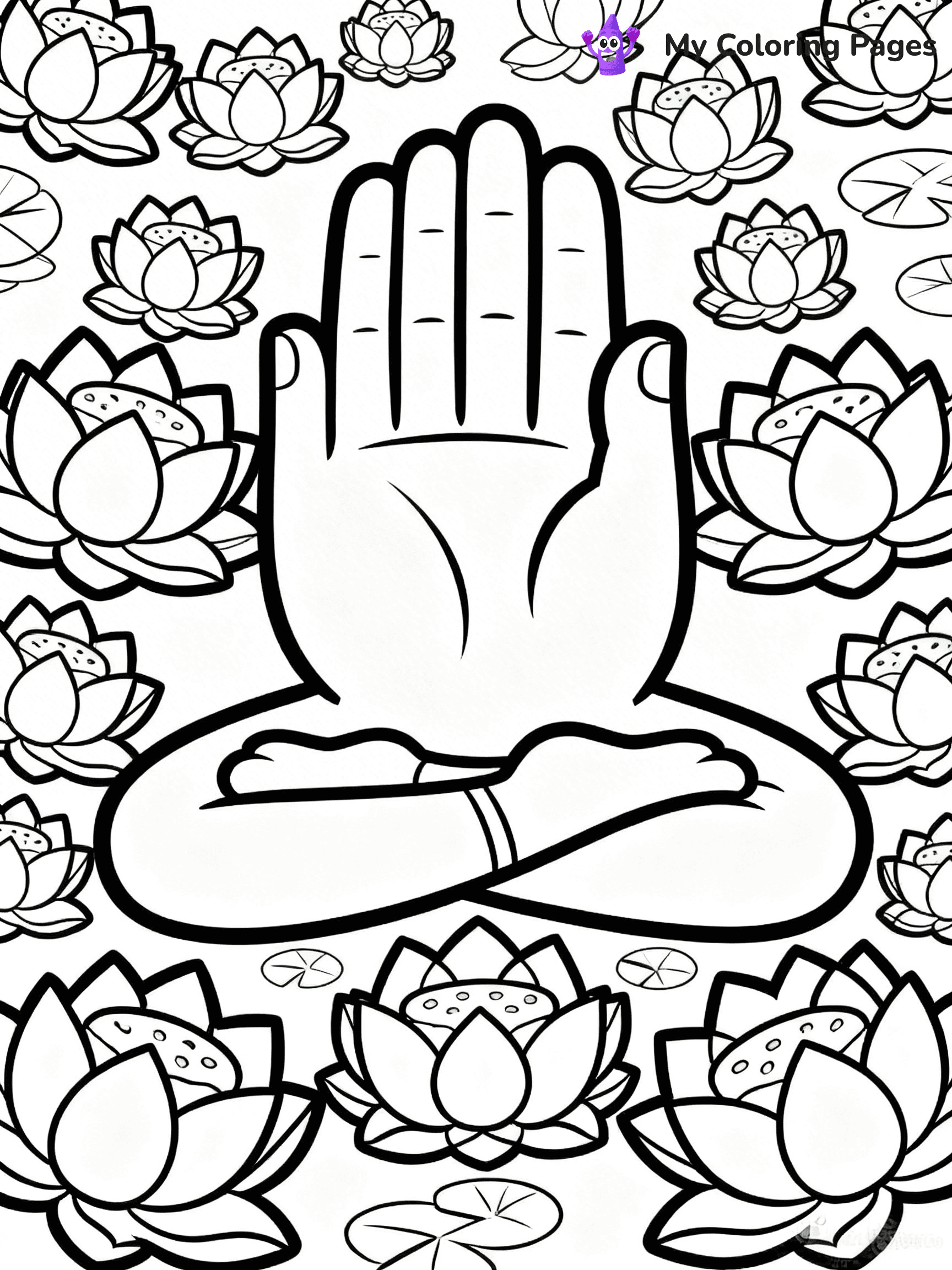 Praying Hands Coloring Pages - 64