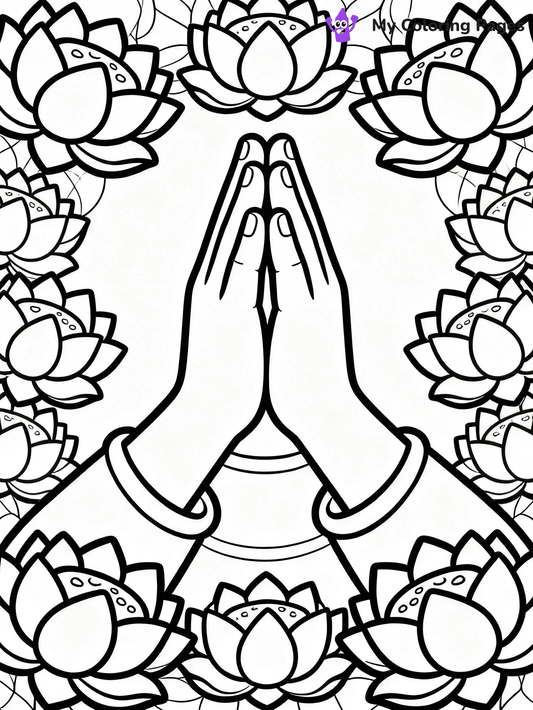 Praying Hands Coloring Pages - 63