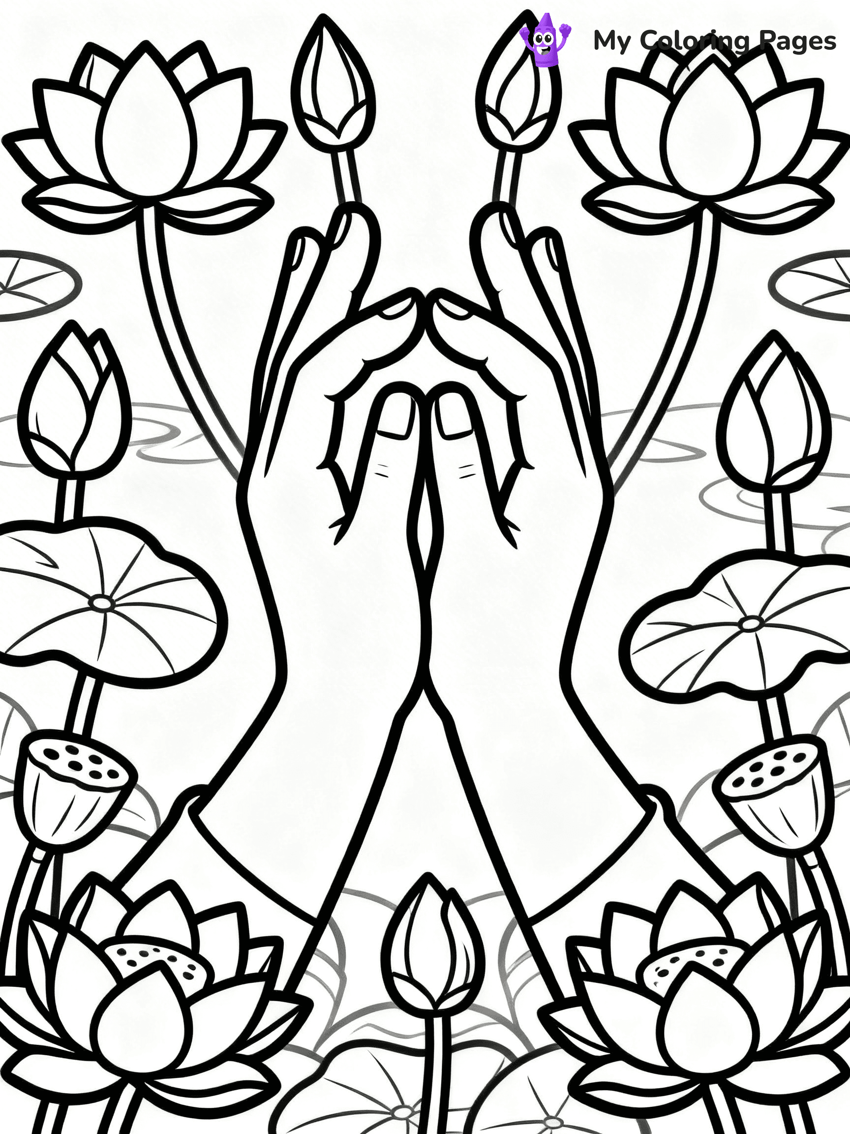 Praying Hands Coloring Pages - 61