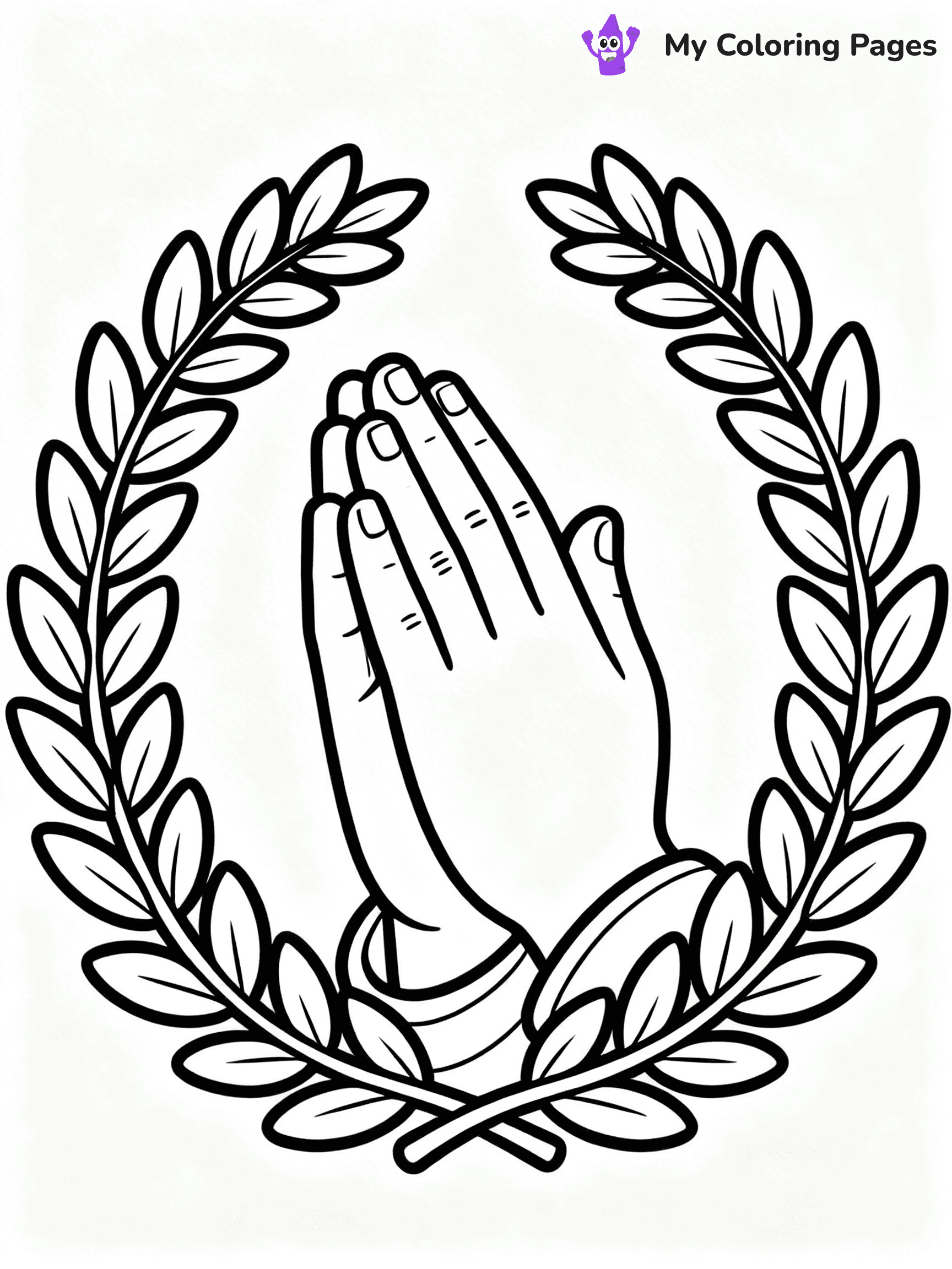 Praying Hands Coloring Pages - 60