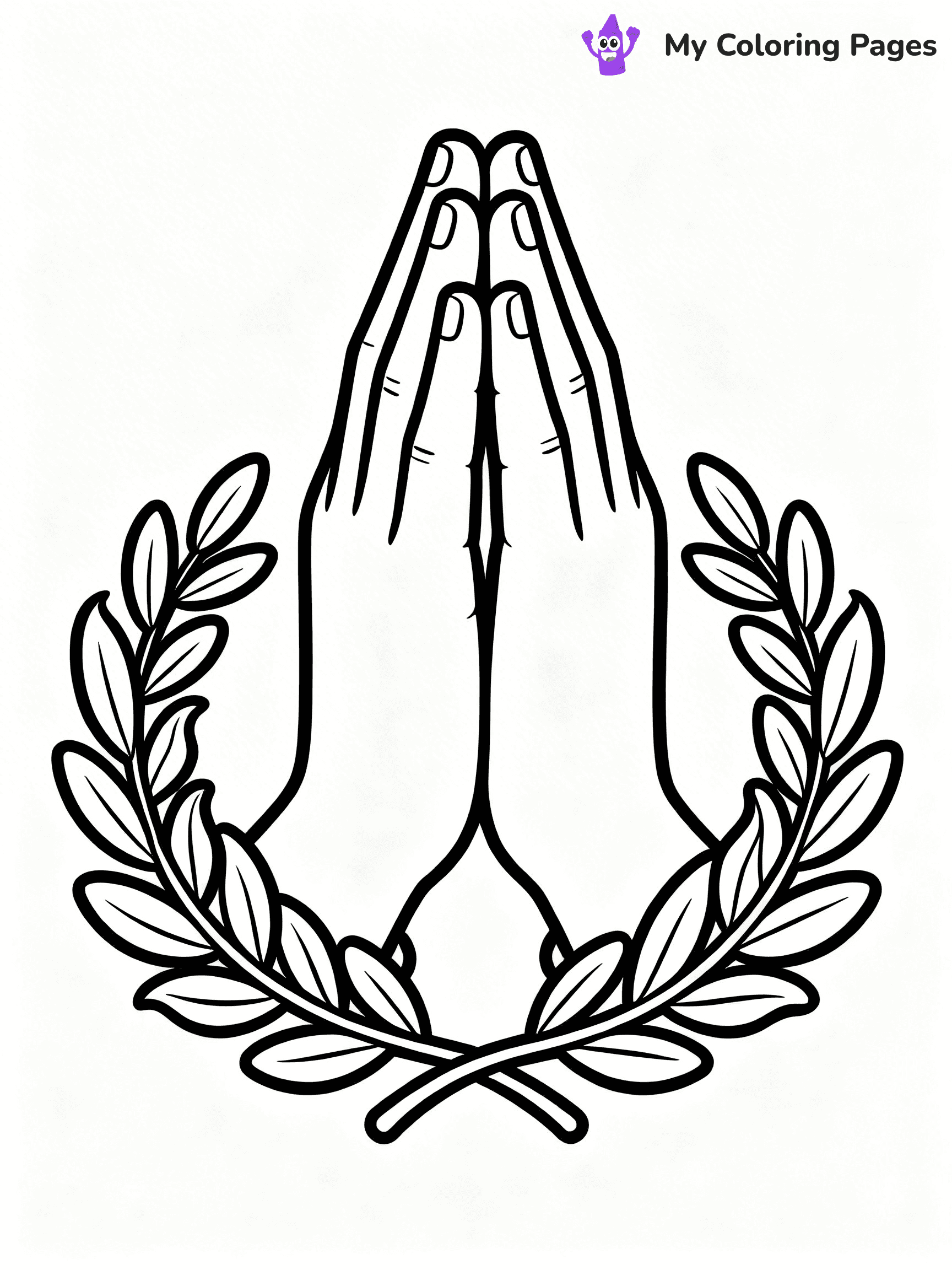 Praying Hands Coloring Pages - 59
